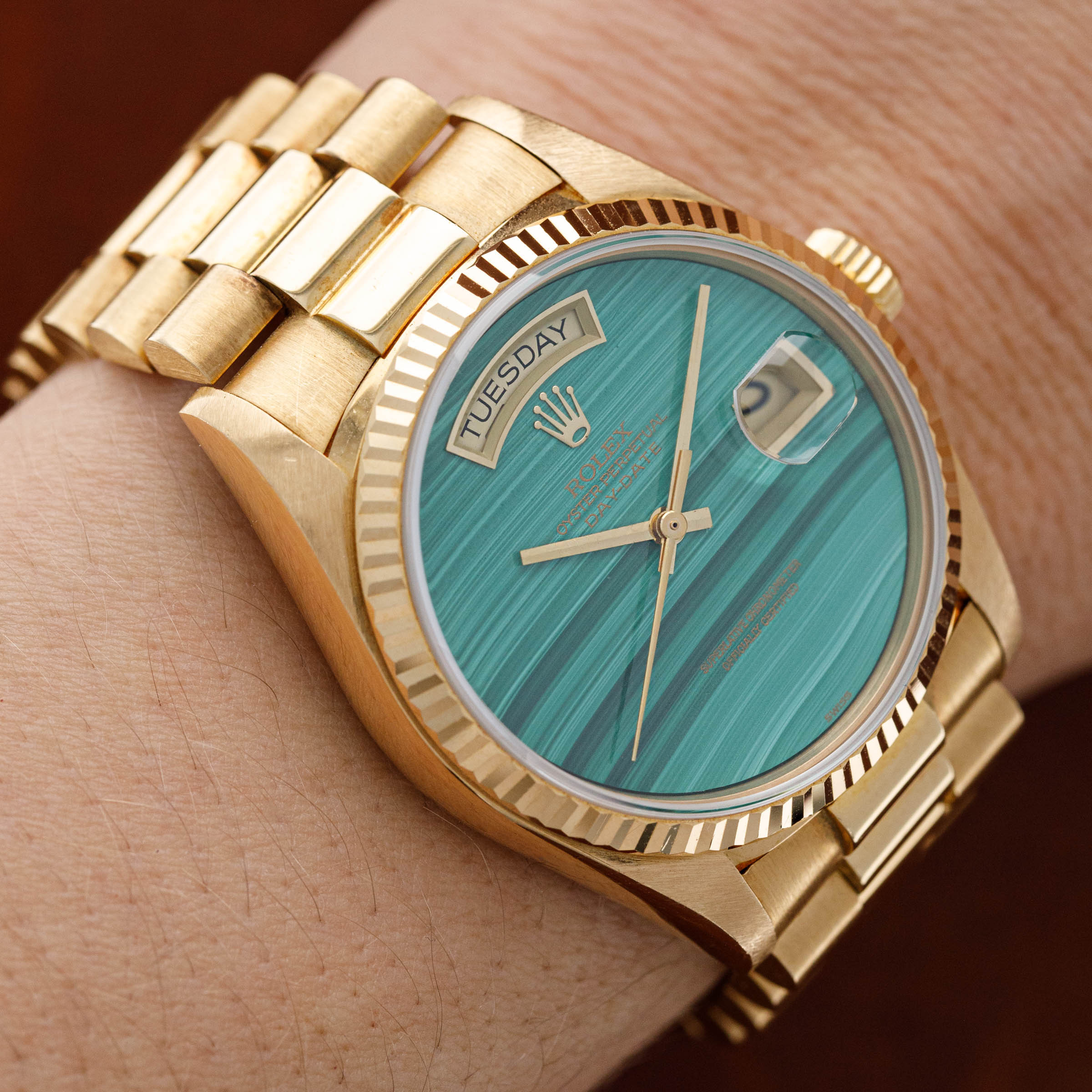 Rolex malachite best sale