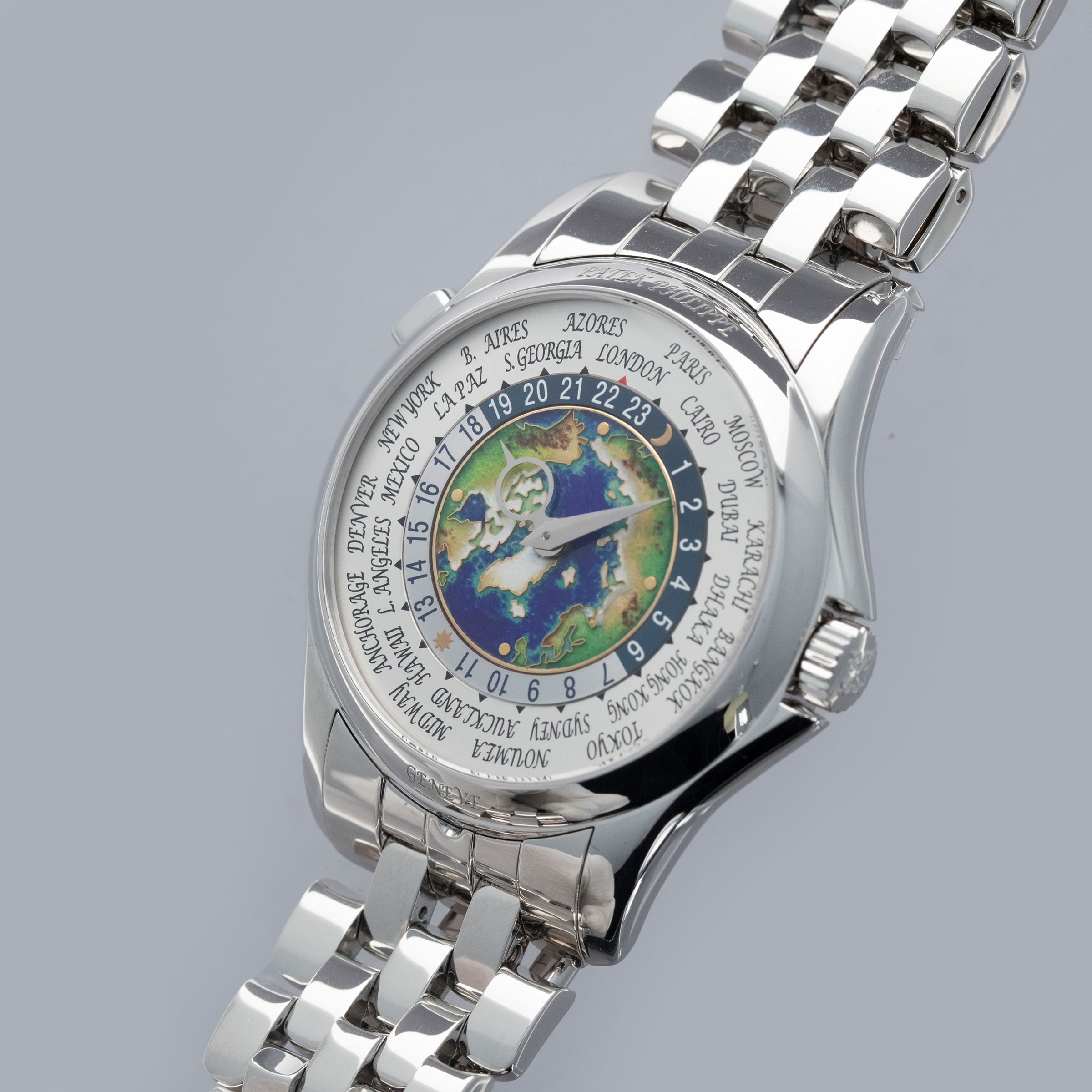Patek Philippe World Time 5131/1P-001 Cloisonne Dial Platinum