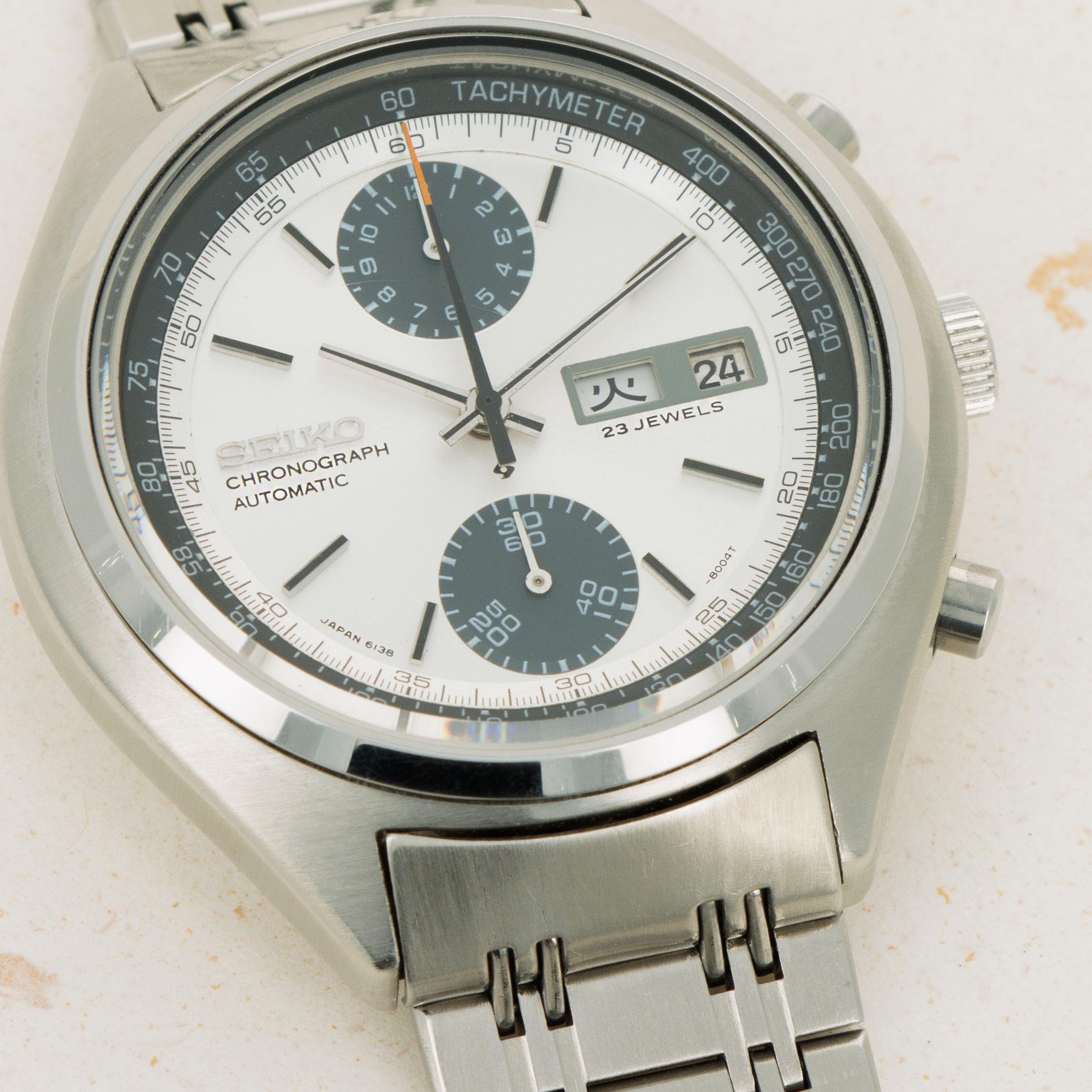 Seiko 'Baby Panda' Chronograph 6138-8001 Box and Accessories | Auctions |  Loupe This