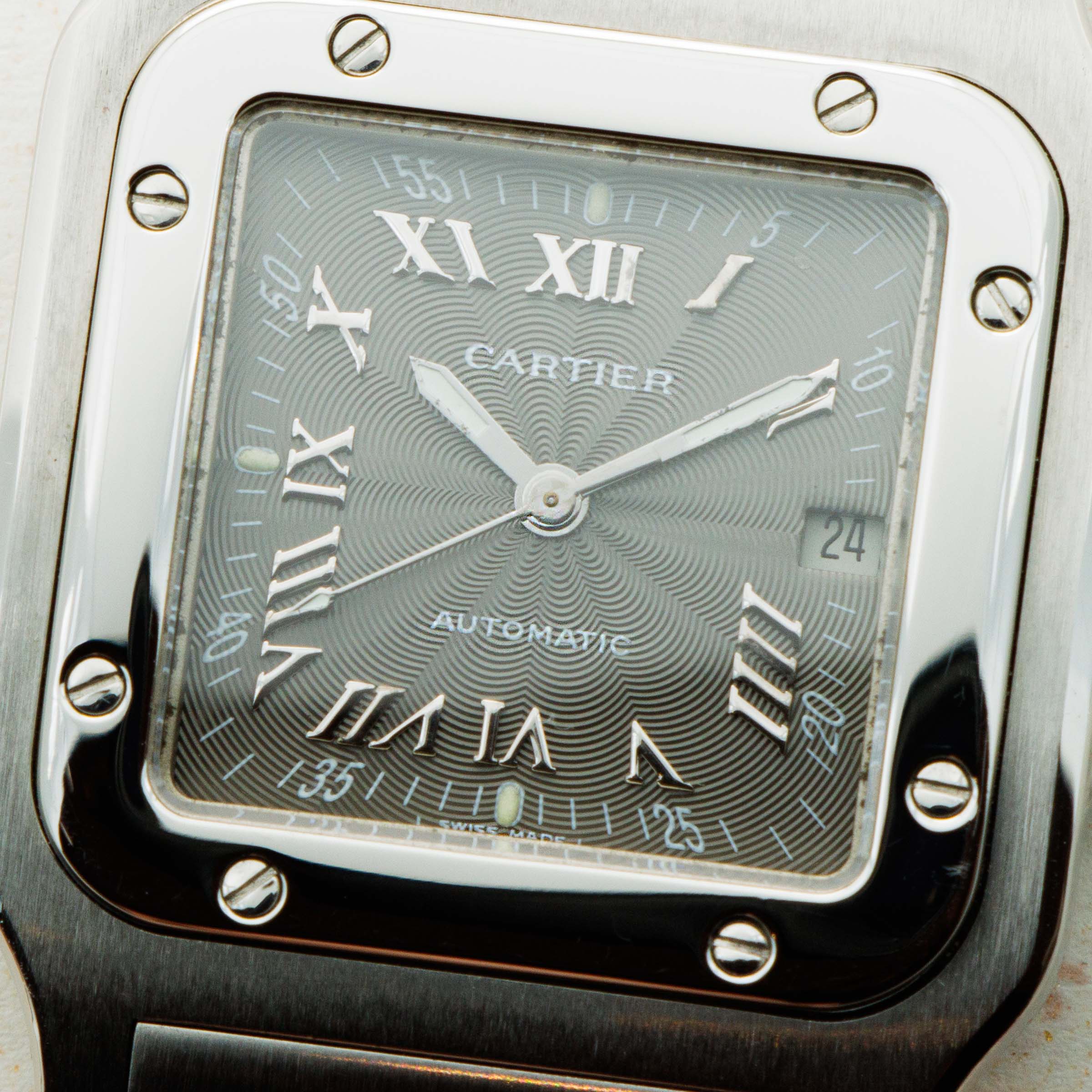 Cartier Santos Galbee 2319 Stainless Steel Auctions Loupe This