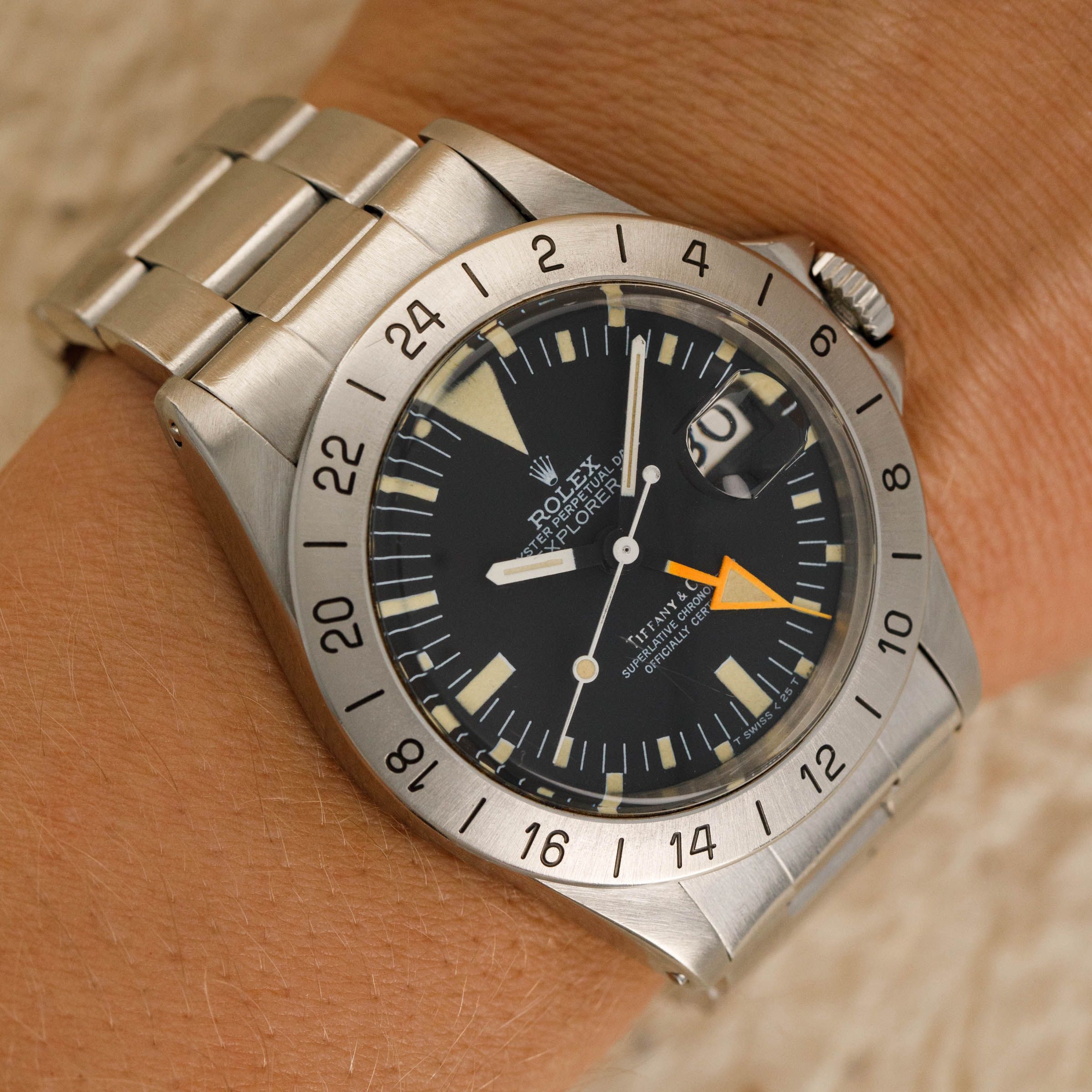Rolex Explorer II 1655 Orange Hand Explorer Retailed by Tiffany