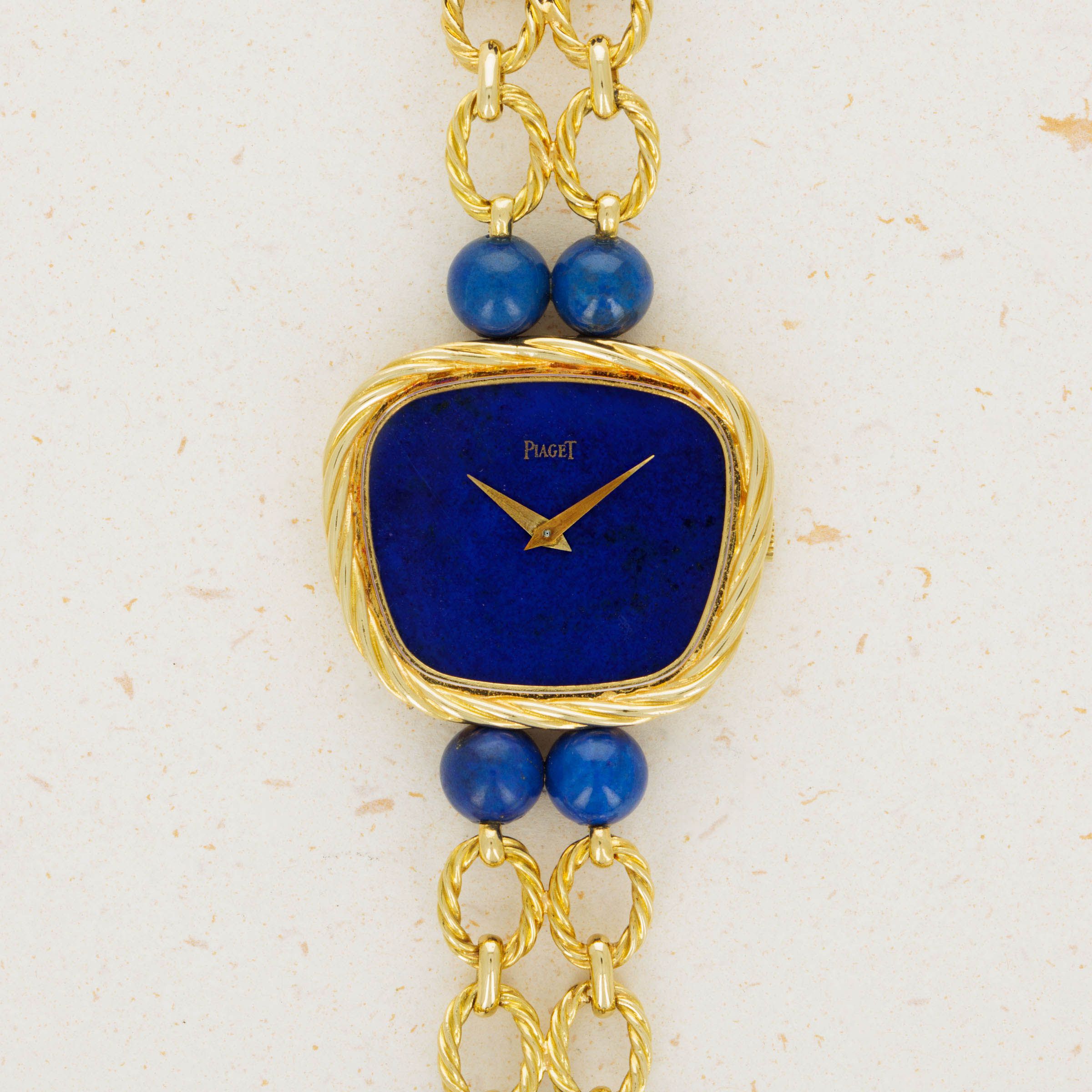 Piaget Lapis Lazuli Ladies 9465P60 18k YG Auctions Loupe This