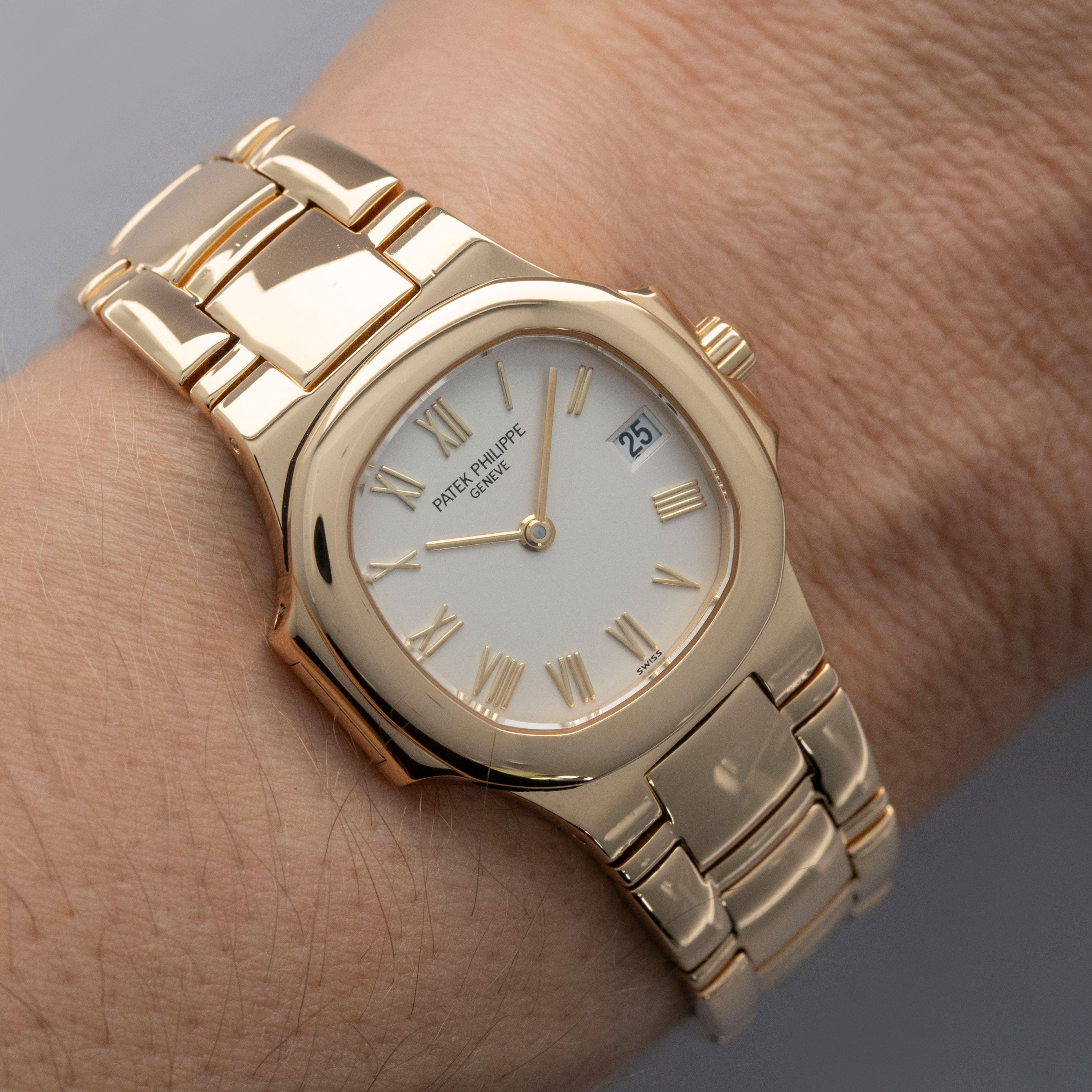 Patek Philippe Ladies Nautilus 4700/51J-001 18k YG Box and Papers