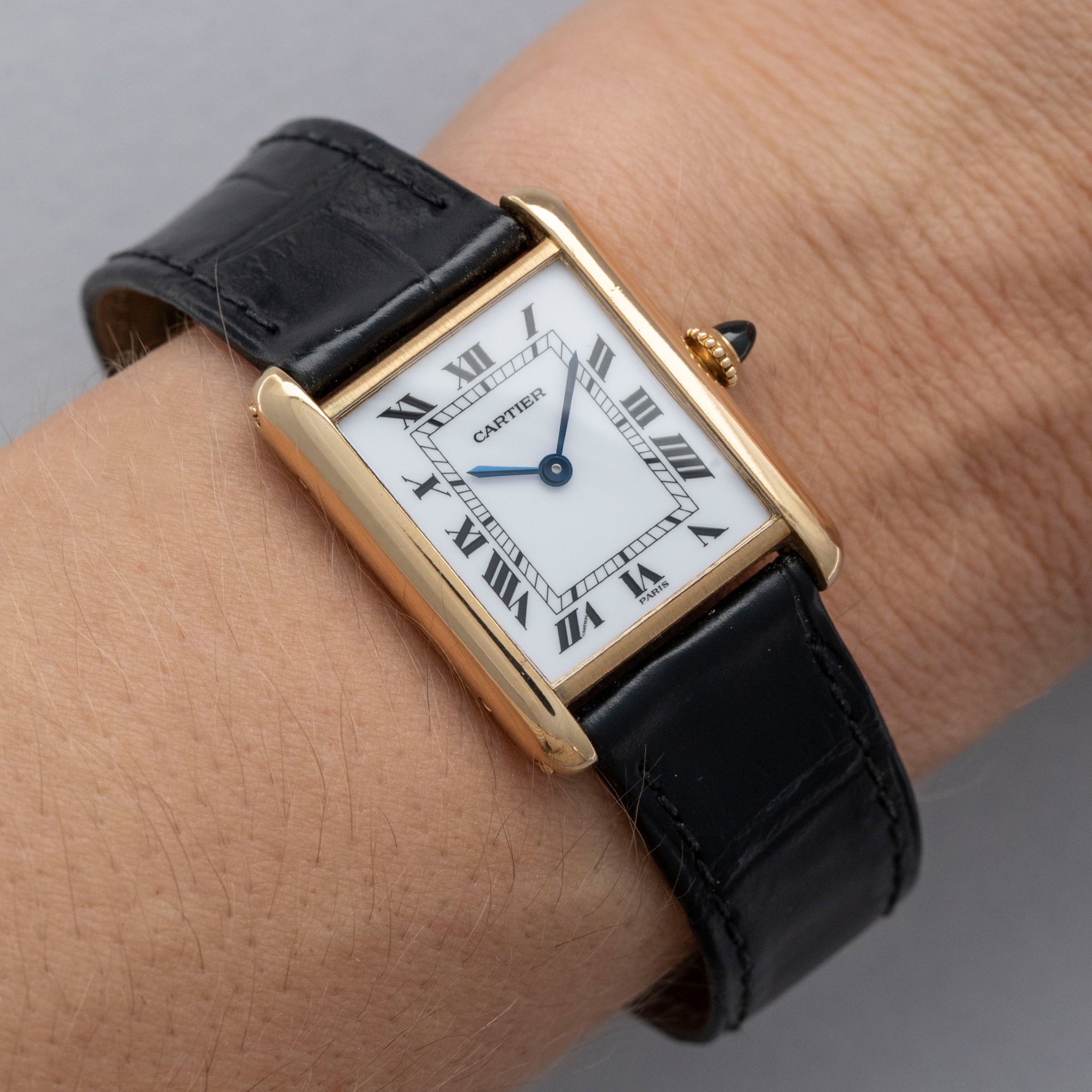 Cartier Tank Louis 78086 18k YG | Auctions | Loupe This