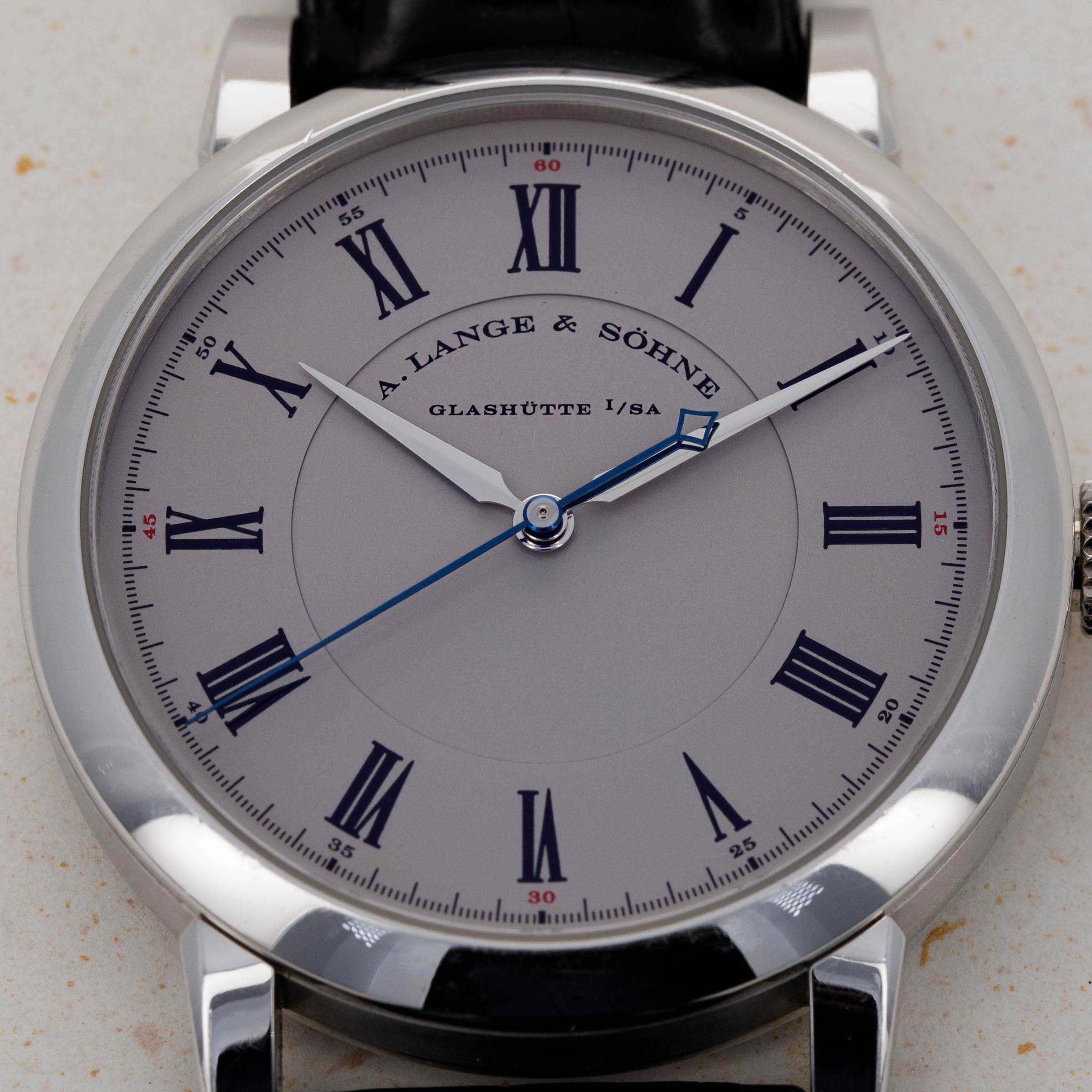 A. Lange Sohne Richard Lange 232.025 Platinum Auctions Loupe