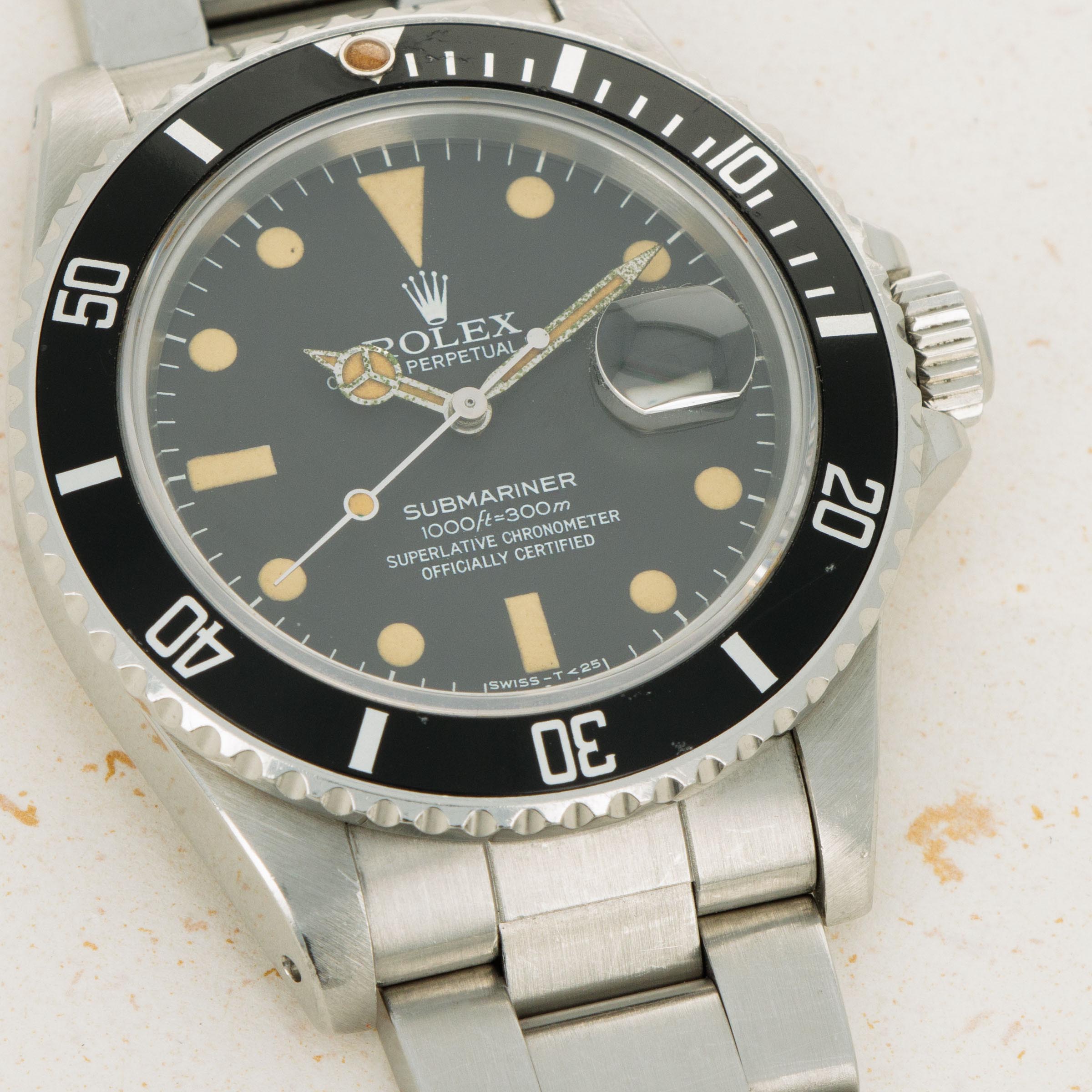 Rolex Submariner 16800 Matte Dial Transitional Auctions Loupe This