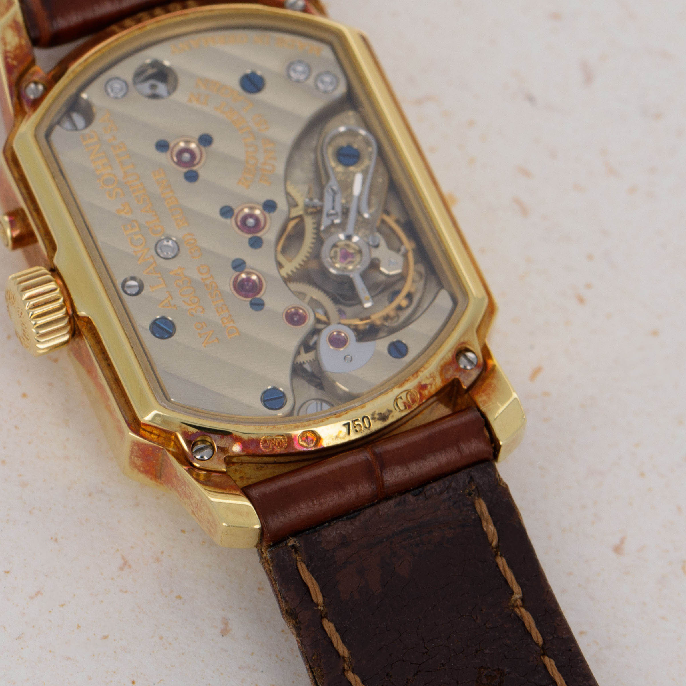 A. Lange & Sohne Arkade 103.021 18k YG | Auctions | Loupe This