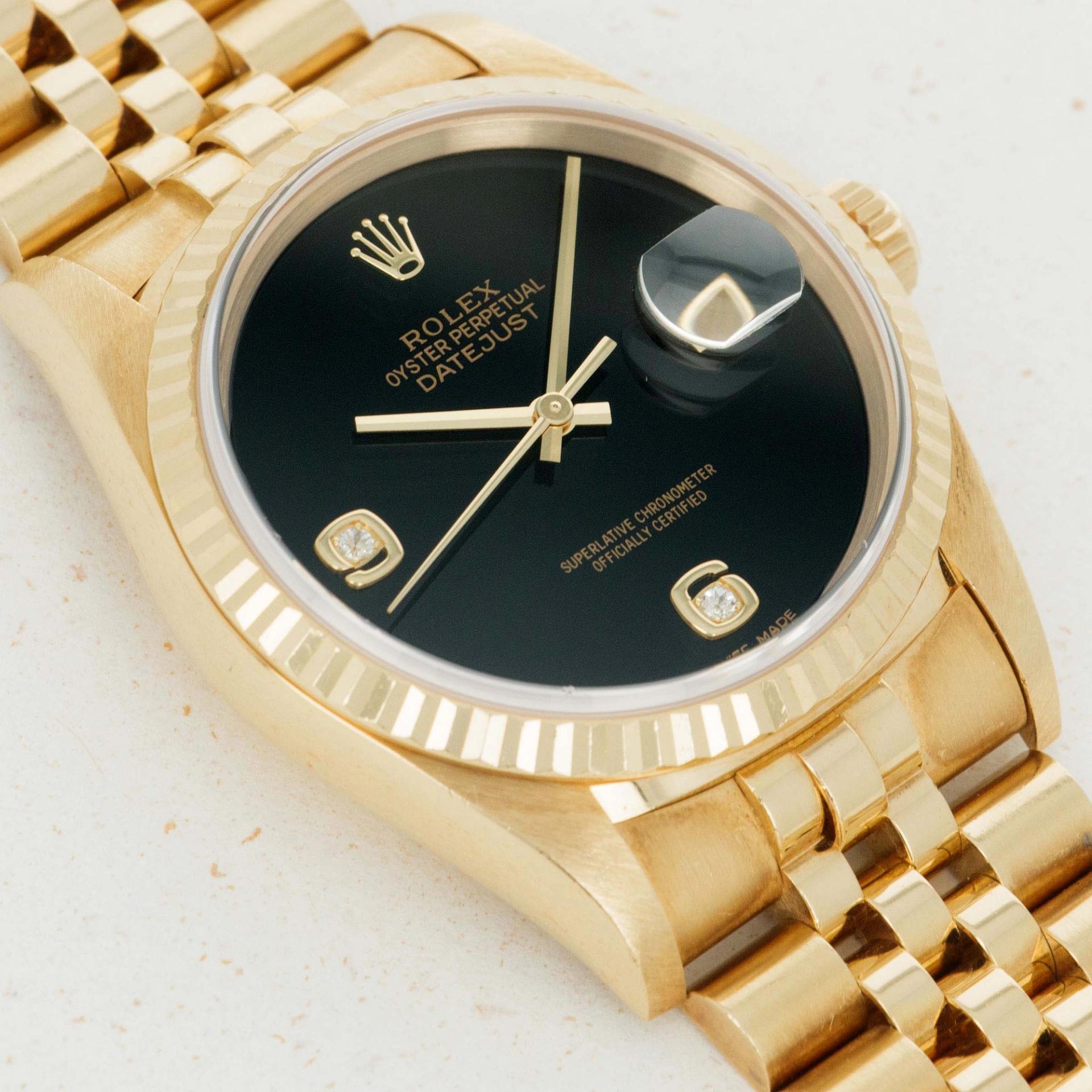 rolex datejust onyx