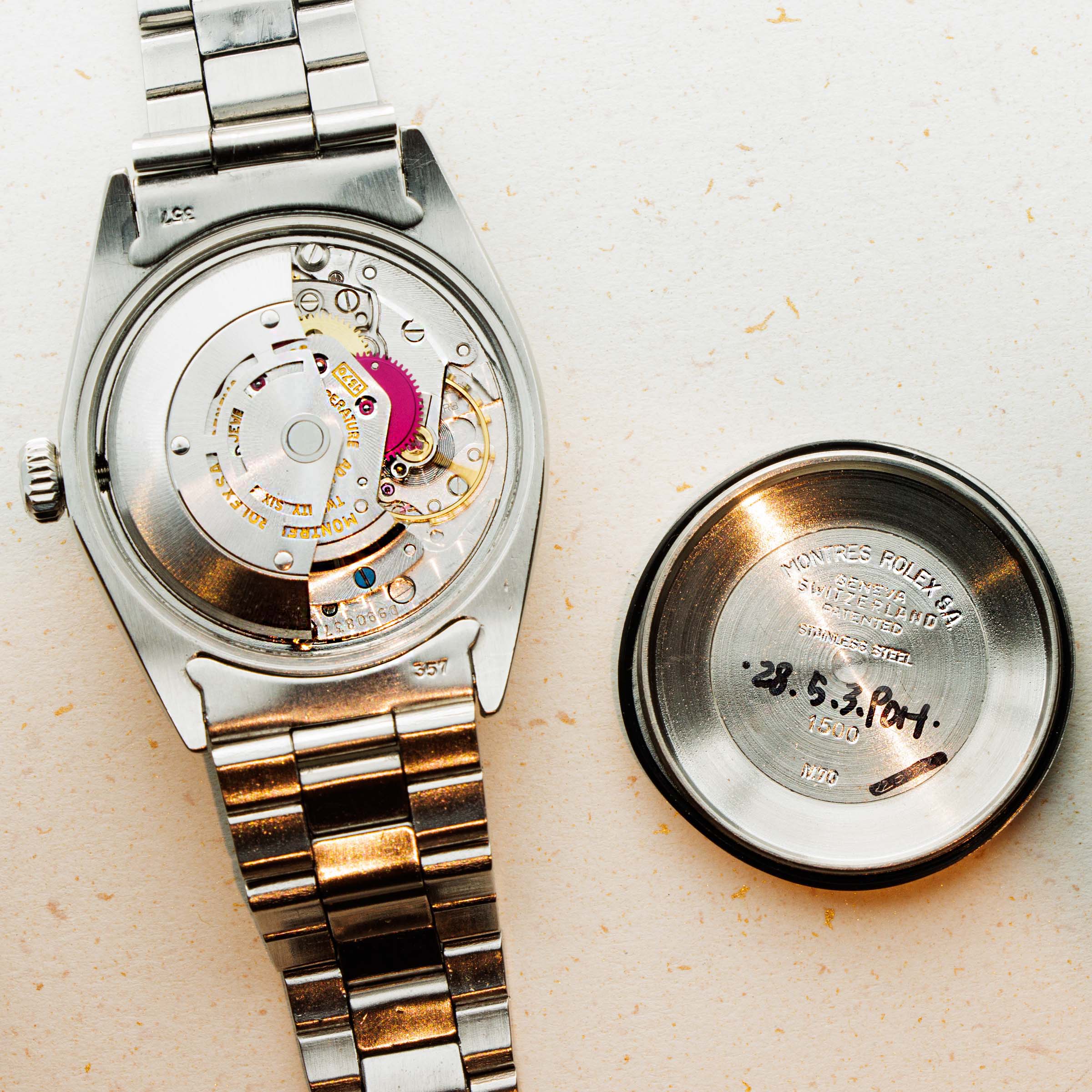 Rolex Oyster Perpetual Date 1500 Radial Dial Auctions Loupe This