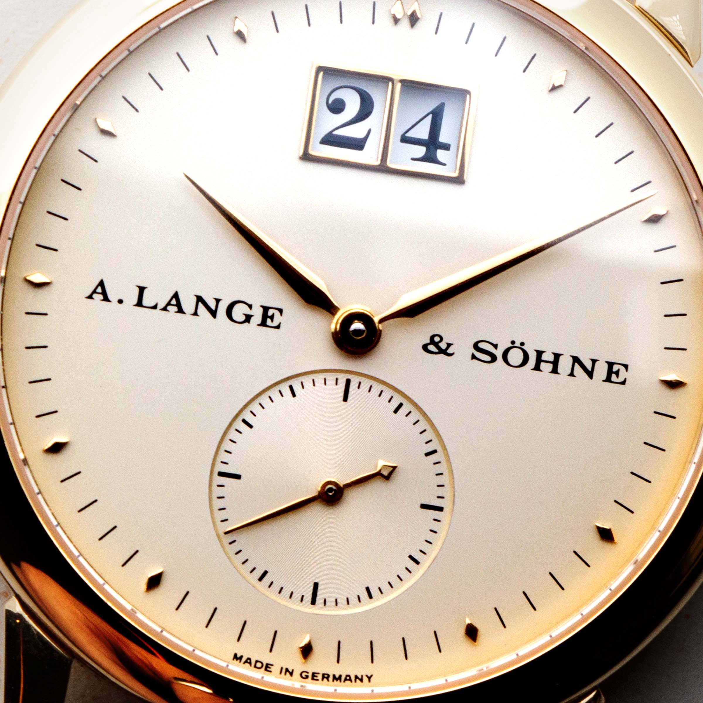 A. Lange Sohne Saxonia Big Date Yellow Gold 105.021 Auctions