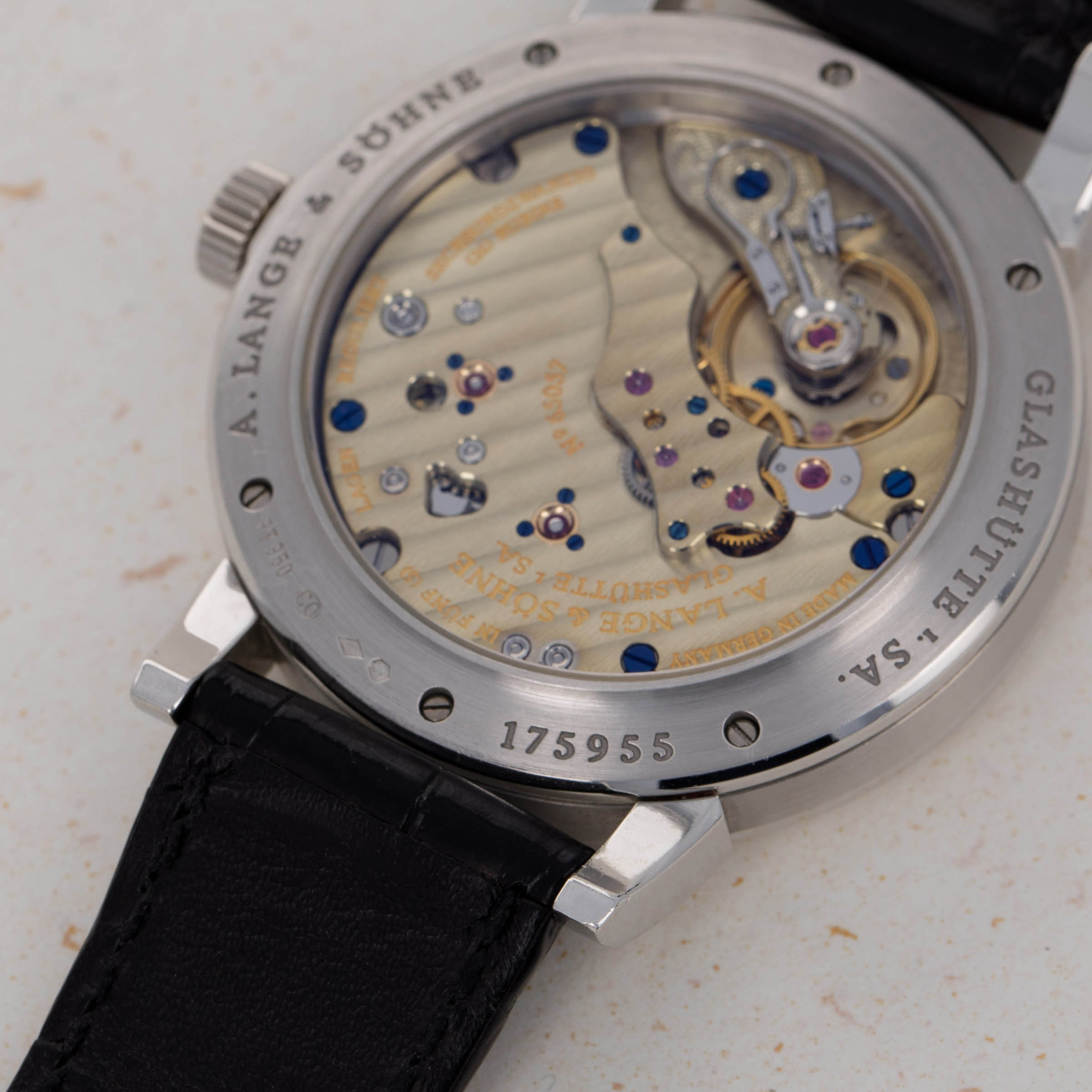 A. Lange Sohne Richard Lange 232.025 Platinum Auctions Loupe