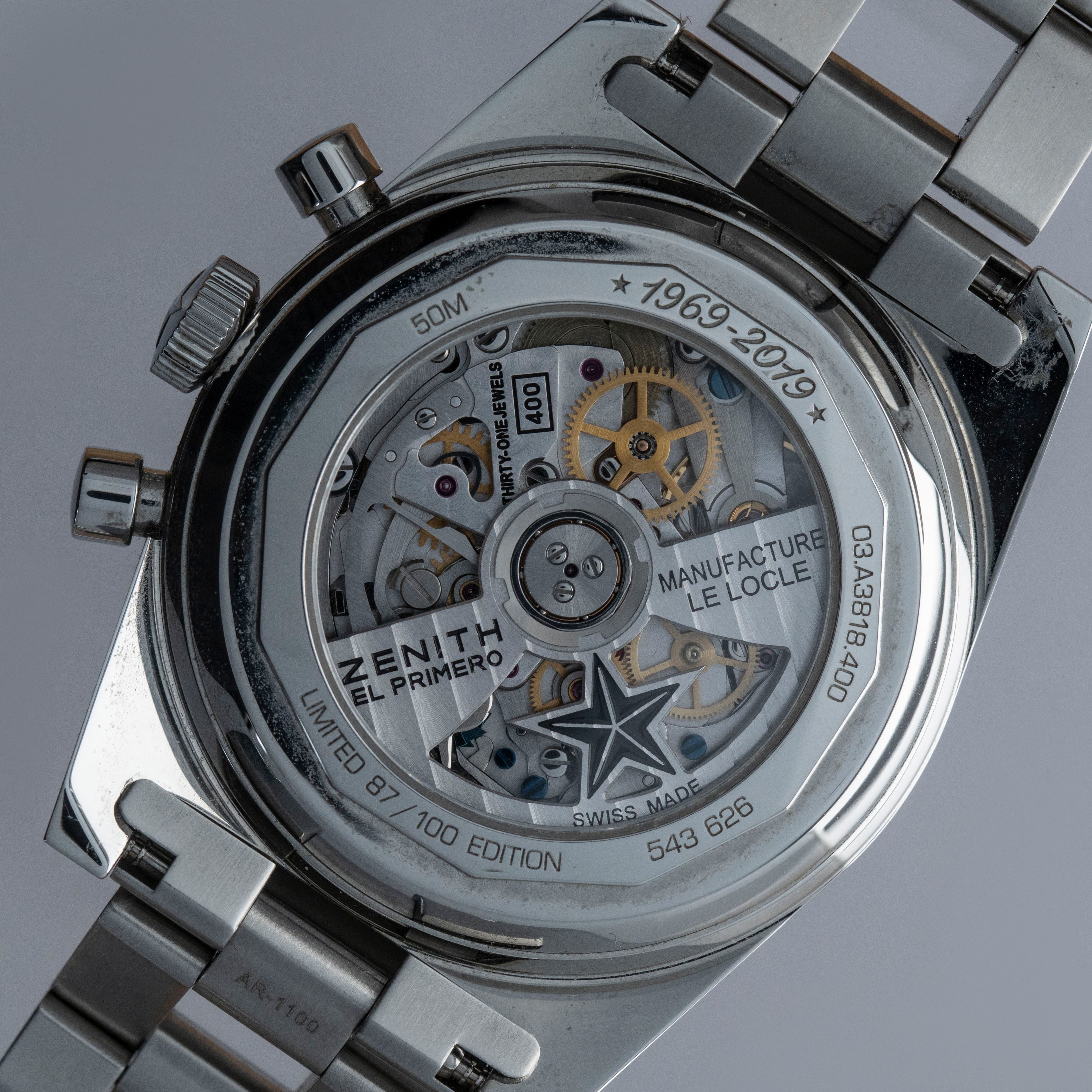 ZENITH El Primero REVIVAL 'COVER GIRL' A3818 REVOLUTION & THE RAKE
