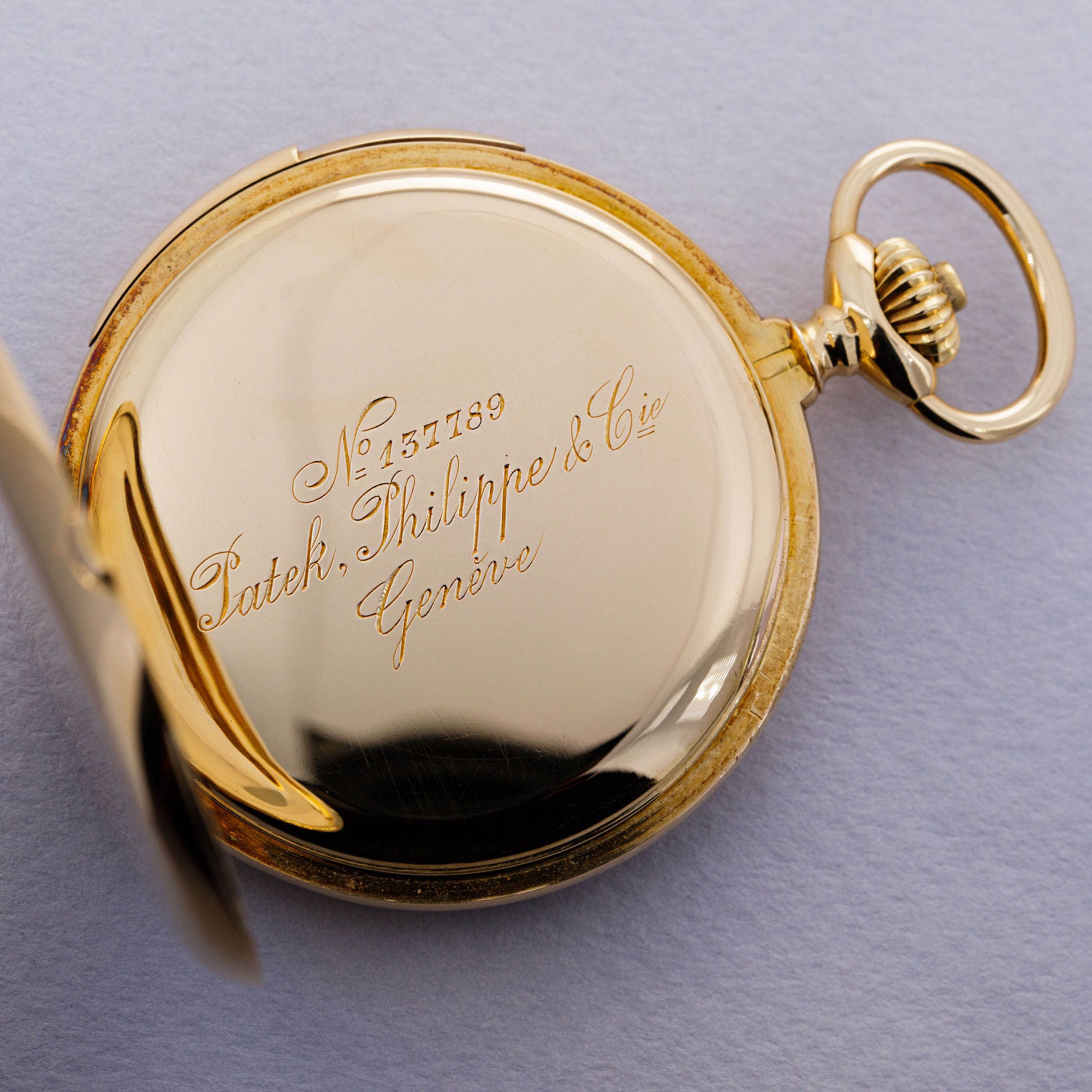 Patek Philippe Hunter Cased Quarter Repeating Pocket Watch Enamel