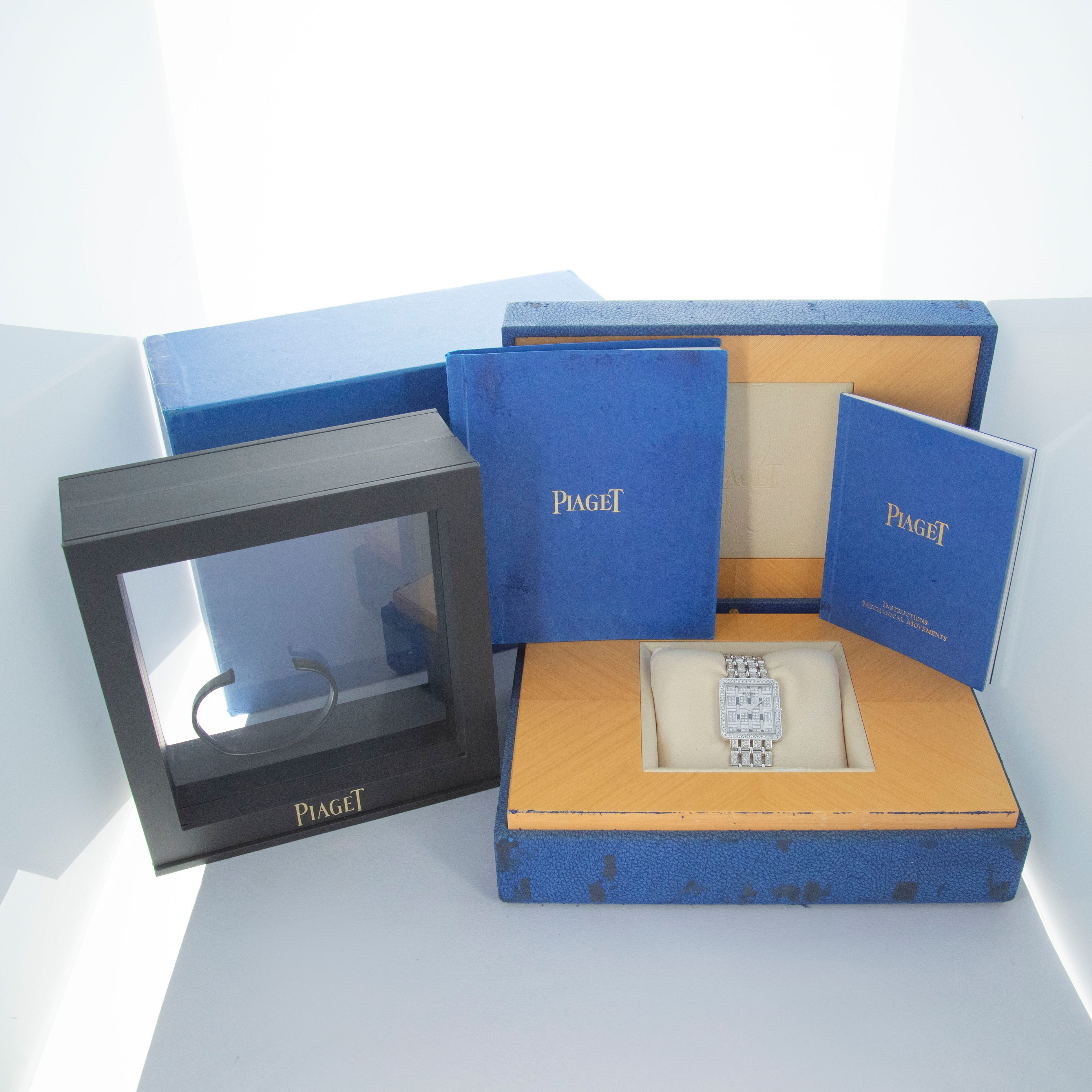 Piaget Altiplano 81545 K515 Diamond Dial and Case 18k WG Box and