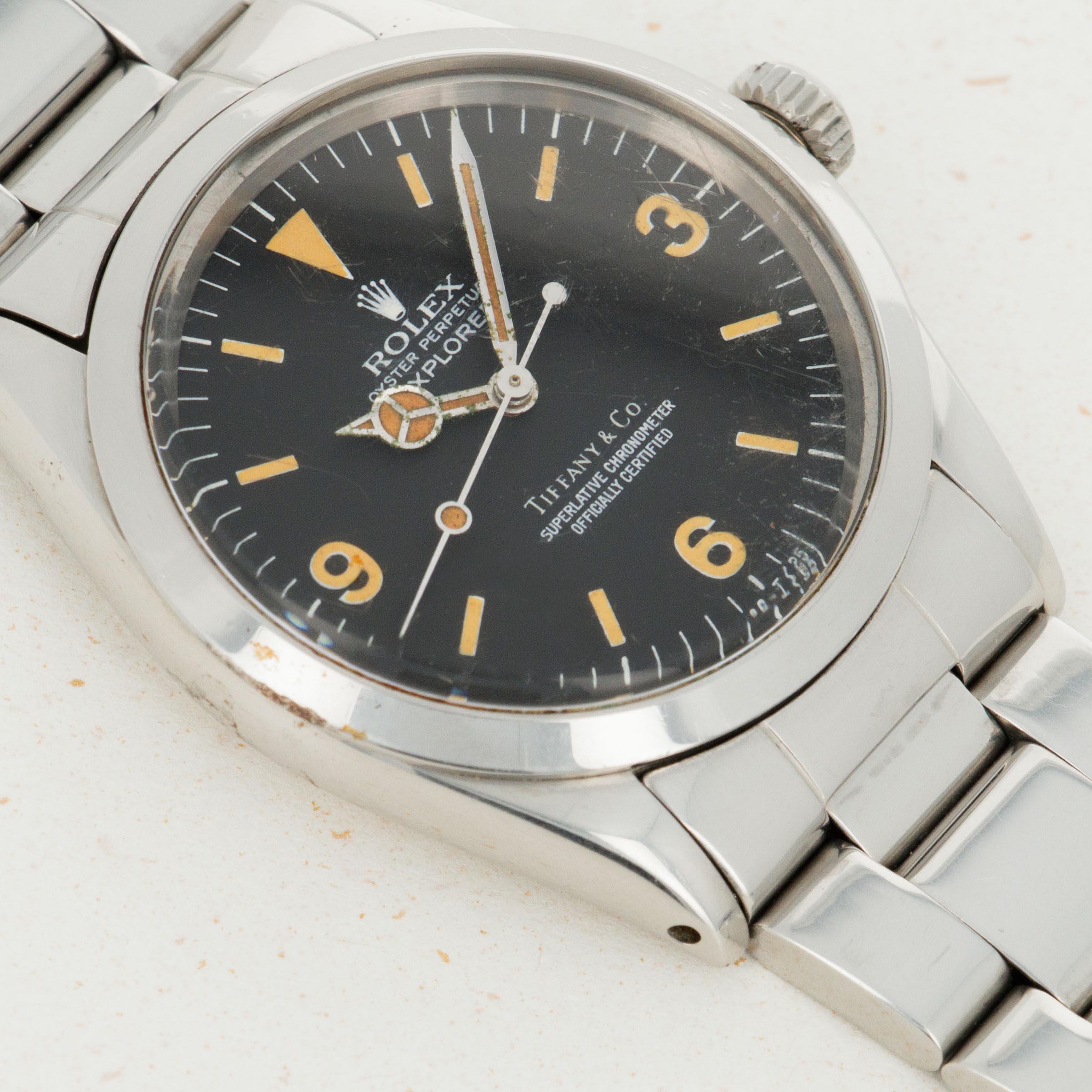 Rolex explorer sale 1016 tiffany