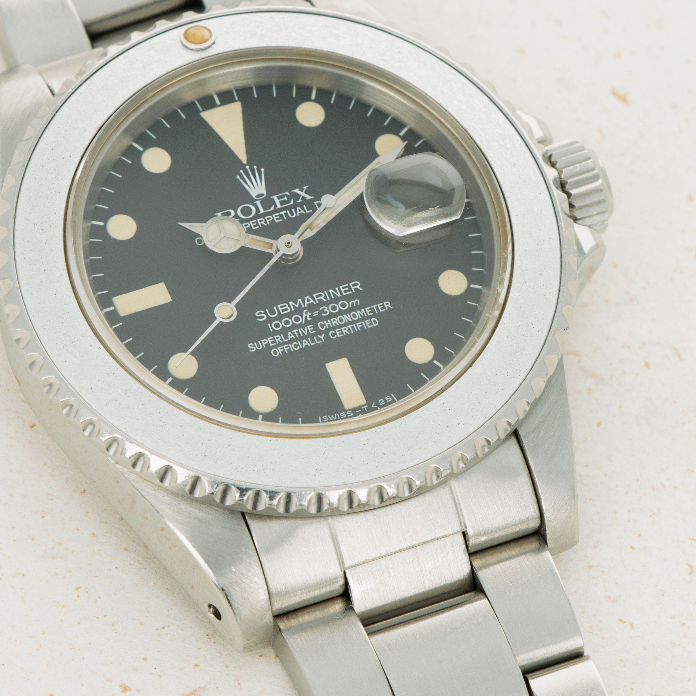 Rolex Submariner 16800 Matte Dial Ghost Bezel Auctions Loupe This