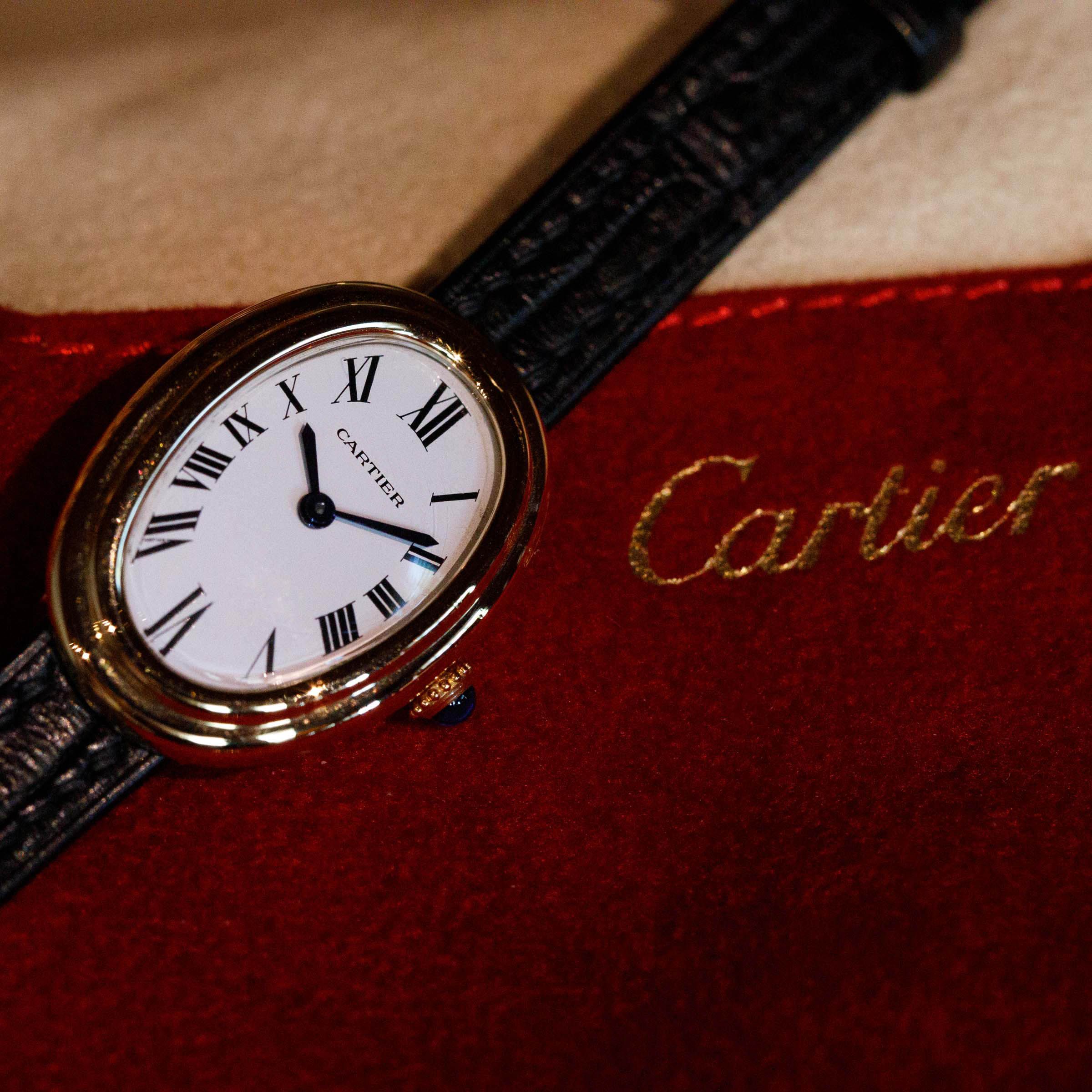 Cartier Baignoire 78094 Mechanical 18k YG | Auctions | Loupe This