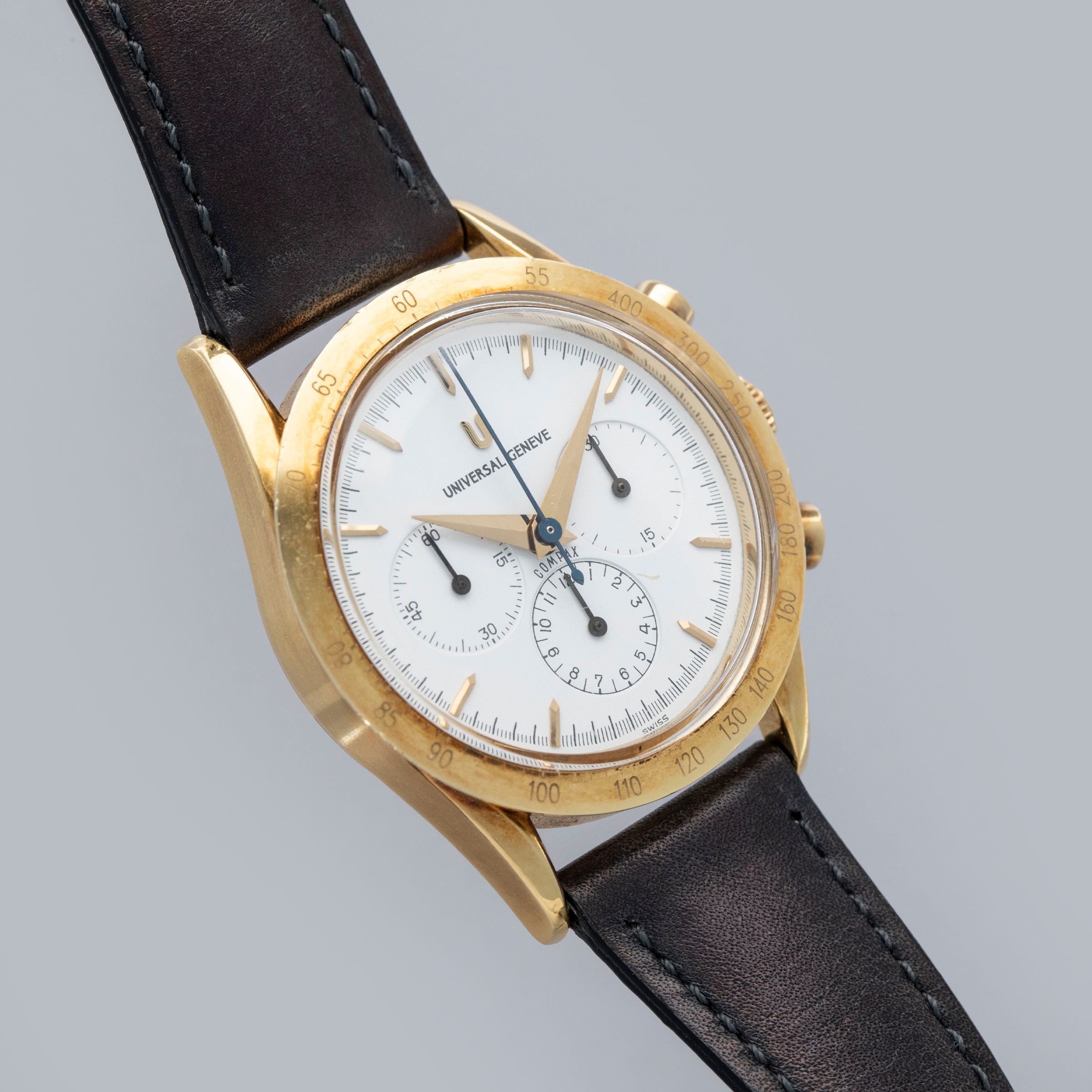 Universal Geneve Compax 1950 Chronograph 184.445 18k YG | Auctions