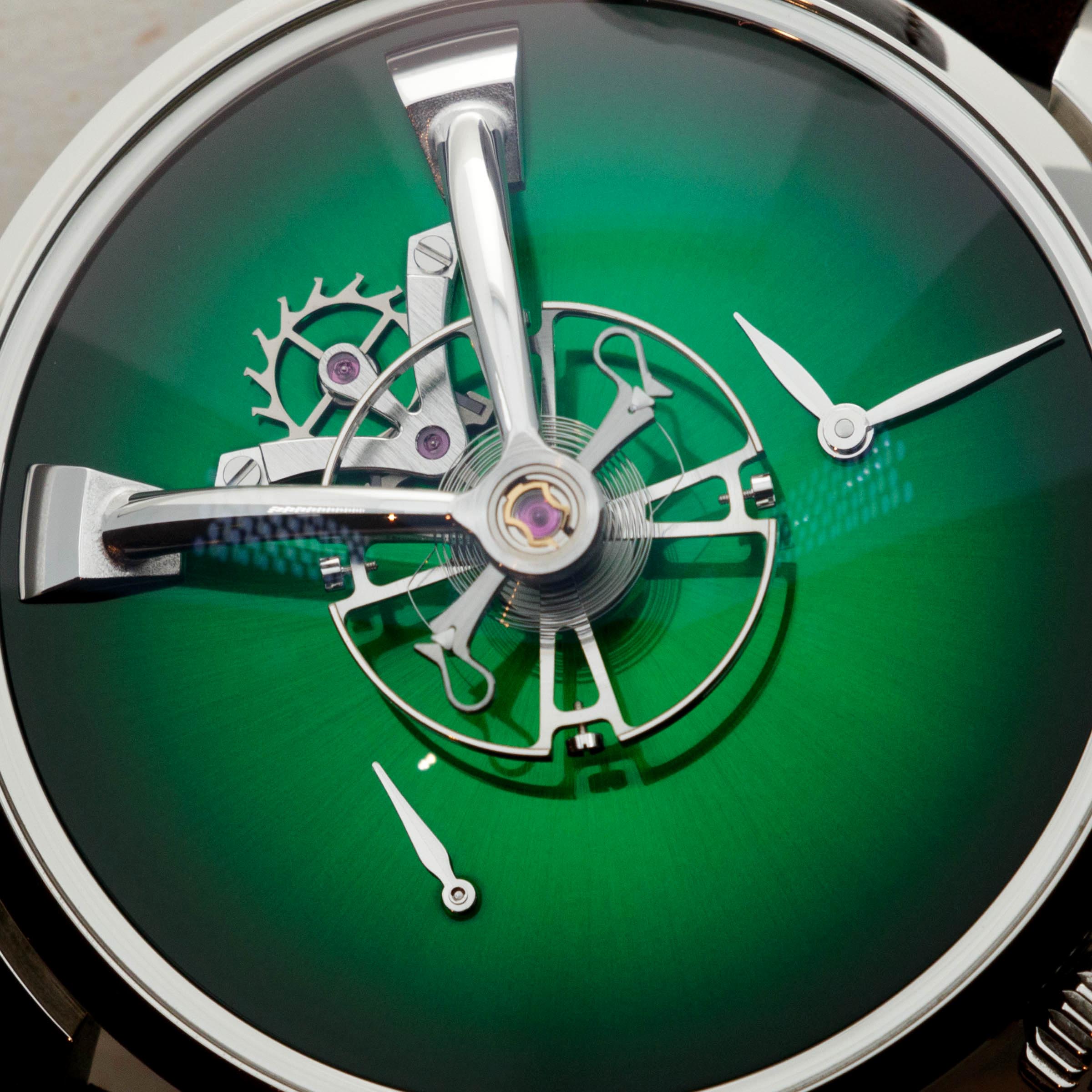 MB&F x H. Moser & Cie. LM101 Cosmic Green | Auctions | Loupe This