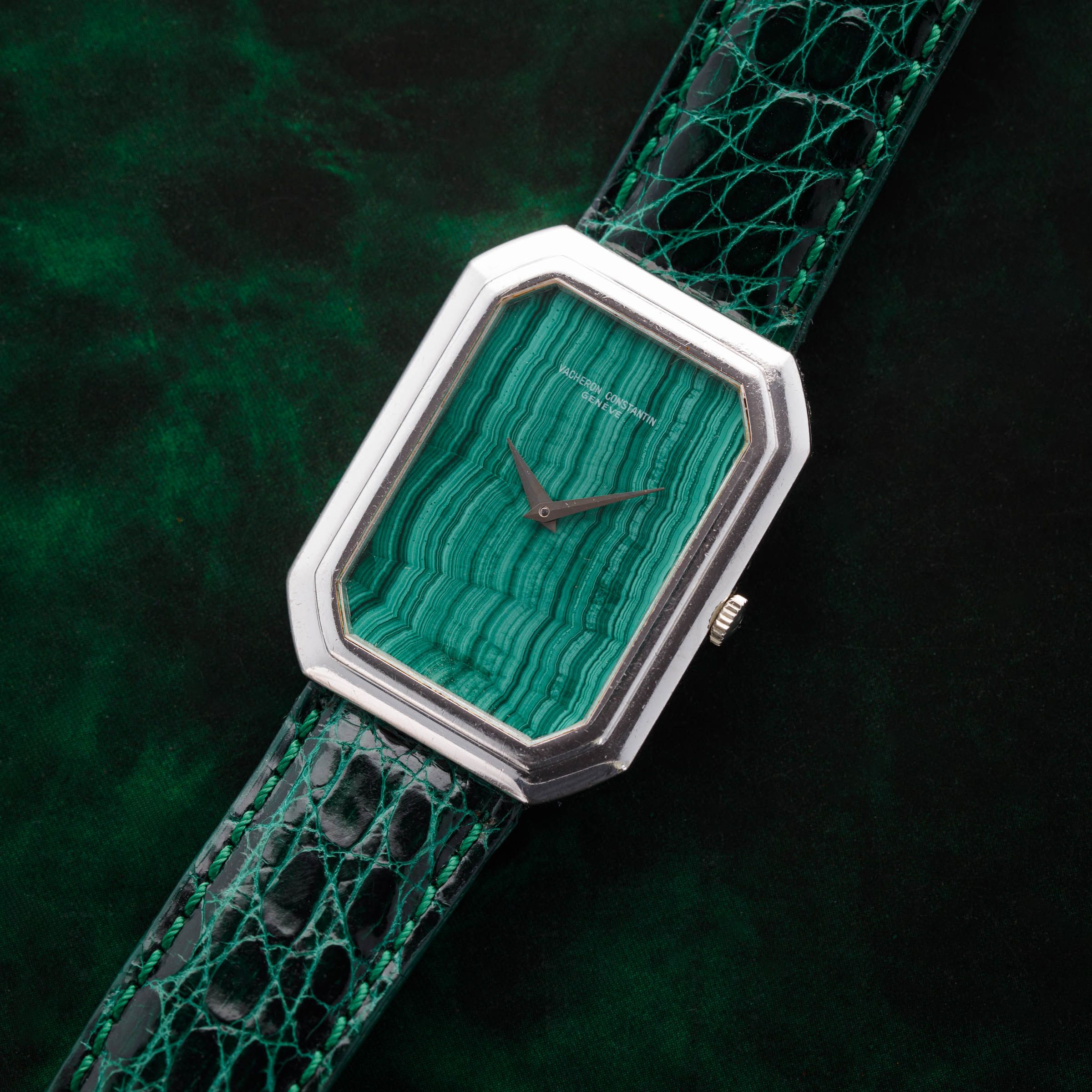 Vacheron Constantin Jumbo Rectangular Manual Wind 2077 Malachite
