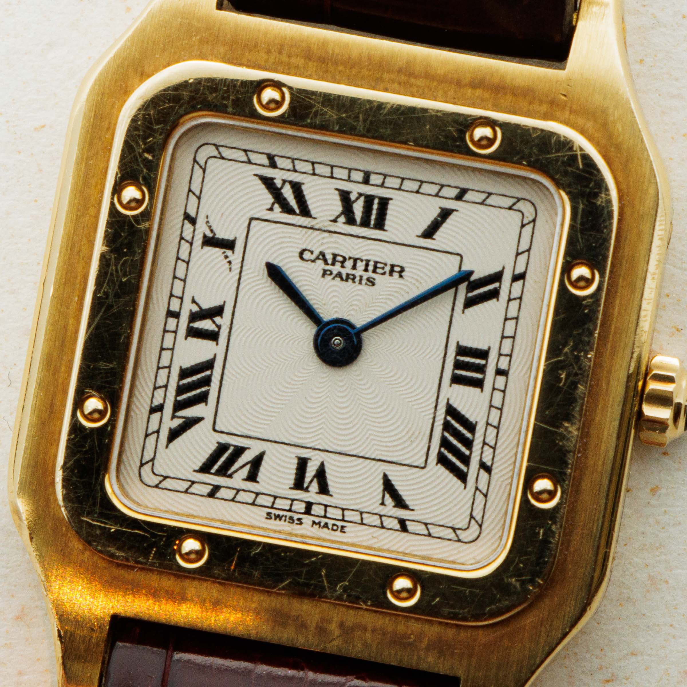 Cartier Santos Dumont 1577 18k YG | Auctions | Loupe This