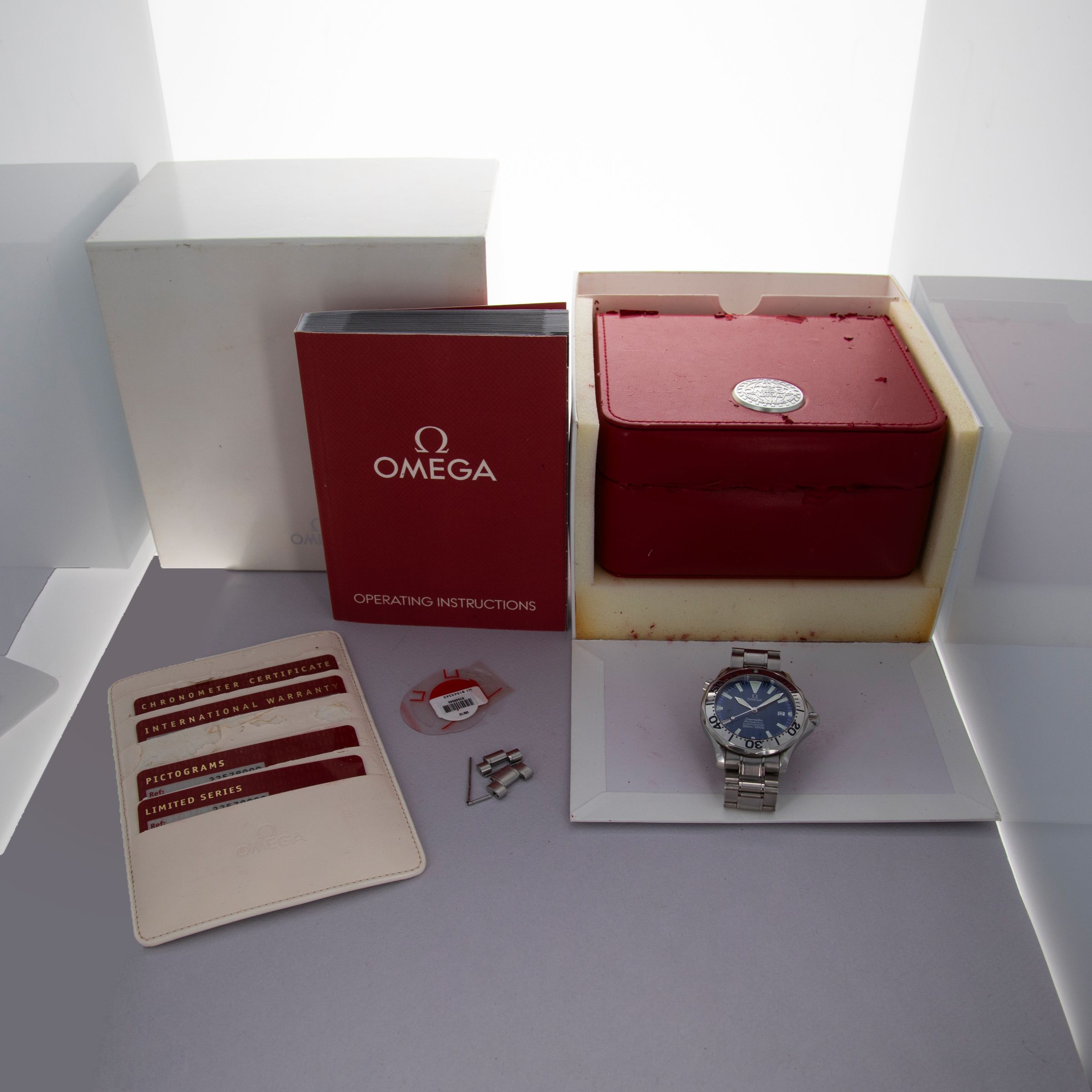 OMEGA 専用箱　純正品 OMEGA（オメガ） 時計用 純正 BOX 箱 箱のみ タグ 空箱 時計ケース