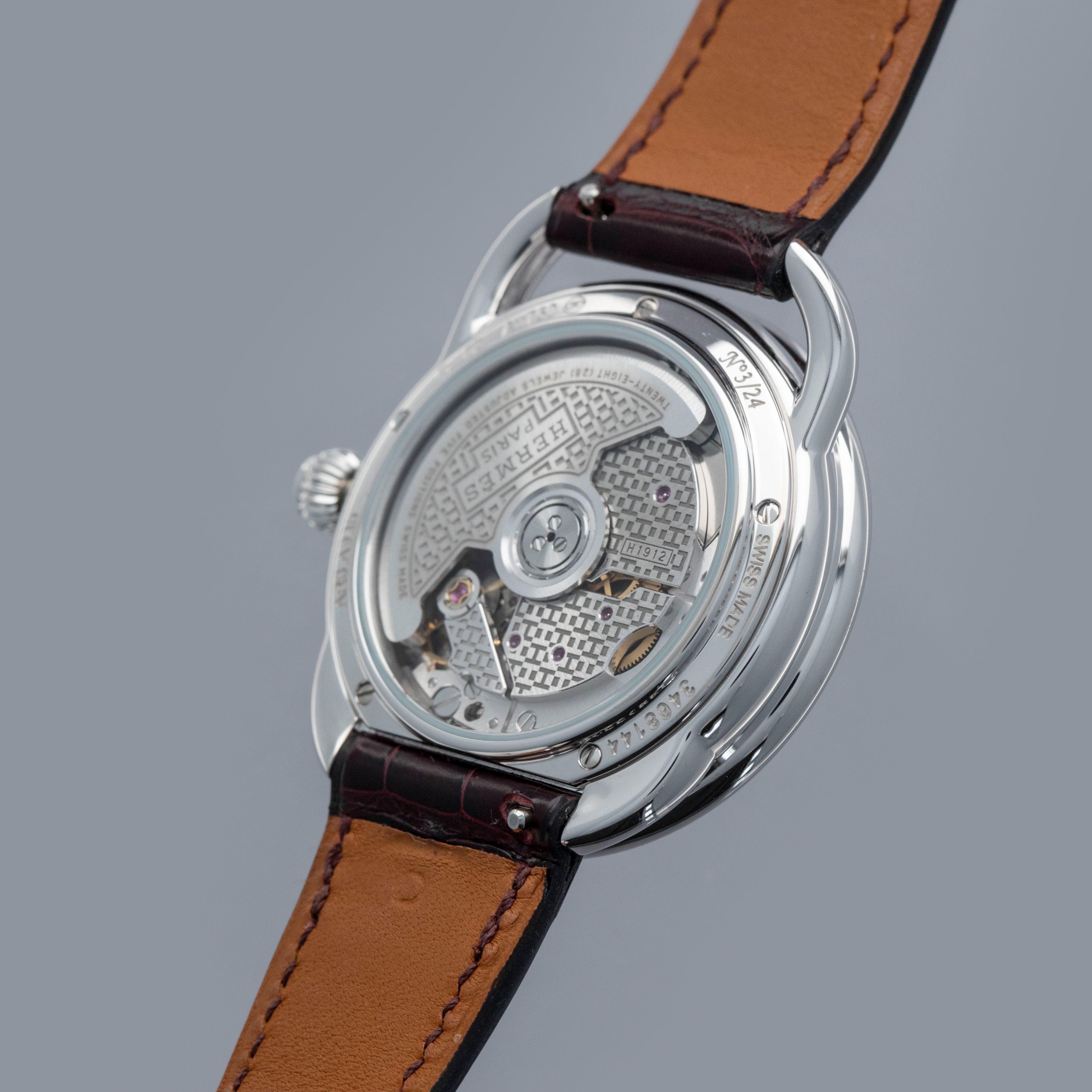 Hermes Arceau AR6.A93b Leopard in Baobab Tree Enamel Dial Diamond