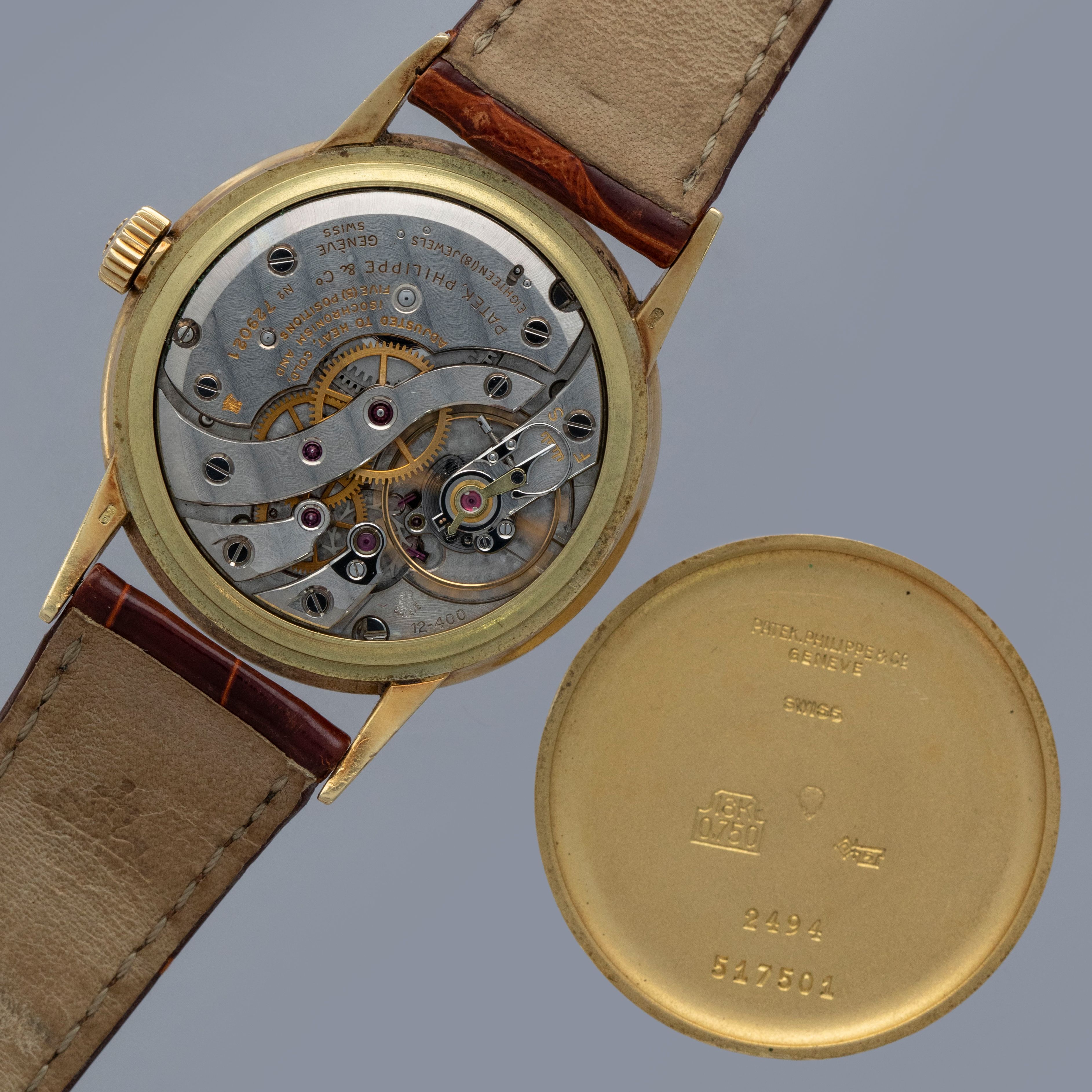 Patek Philippe Calatrava 2494 Arabic Indexes 18k YG | Auctions