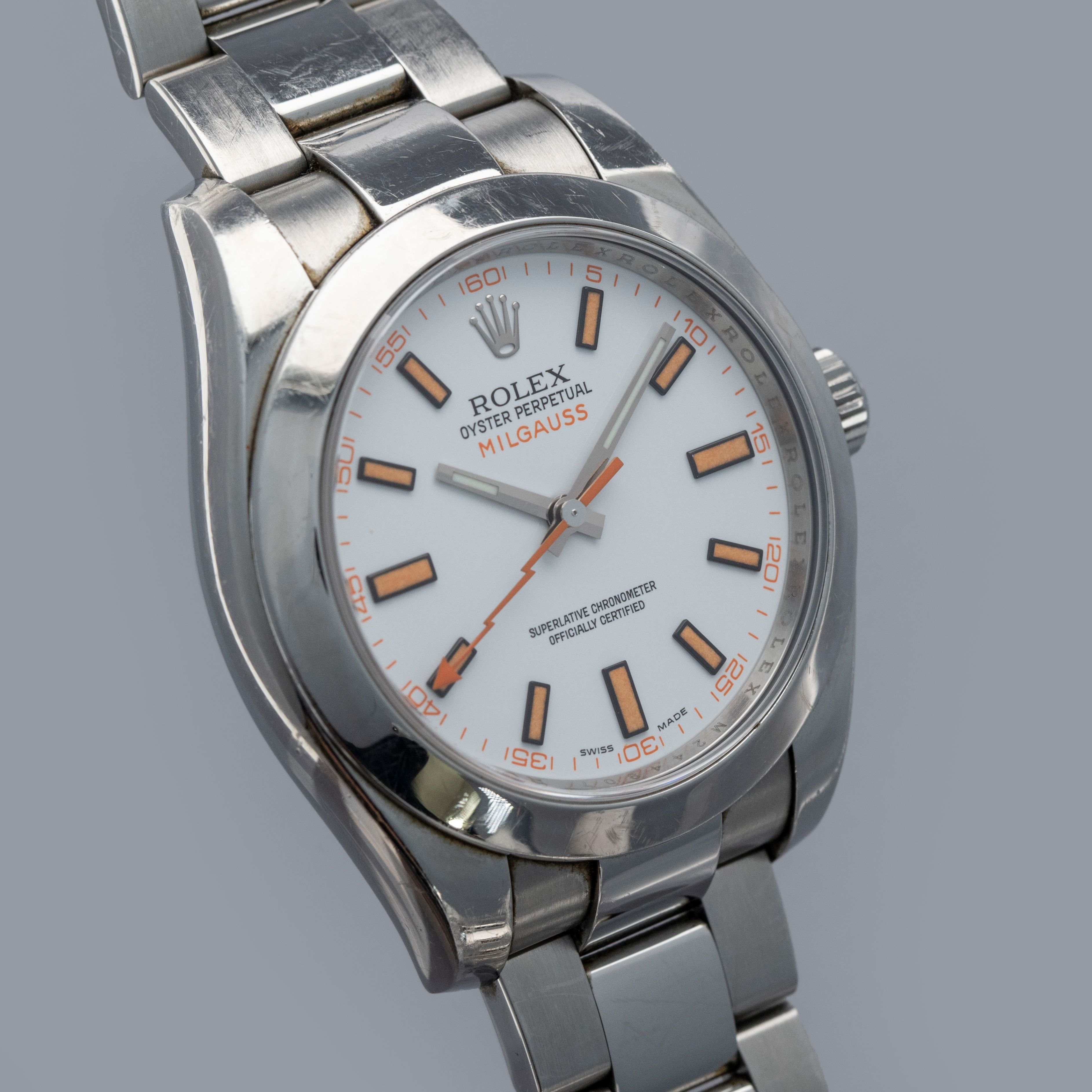 Rolex Milgauss 116400 White Dial | Auctions | Loupe This