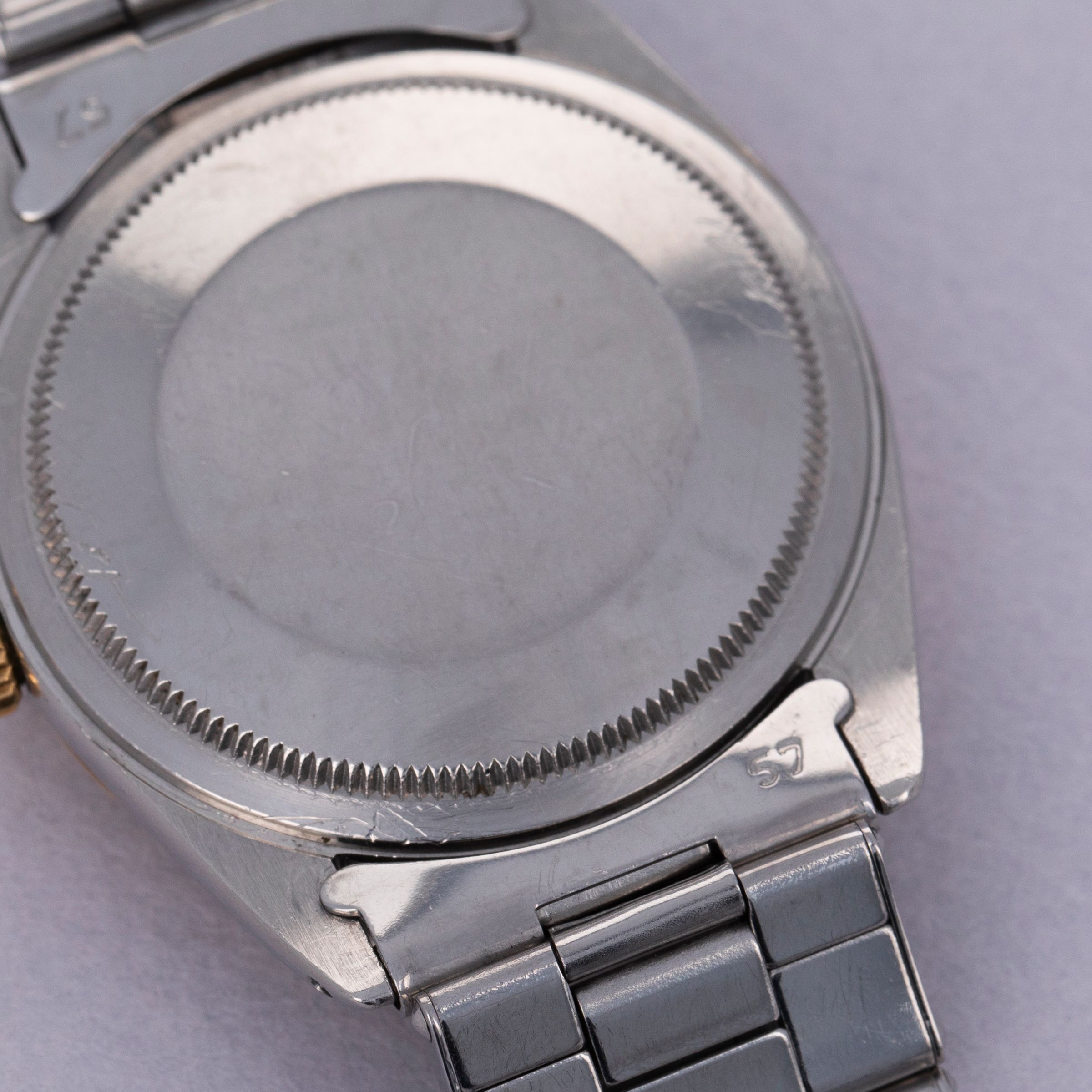 Rolex Oyster Perpetual Zephyr 1008 Black Gilt Dial 18k Bezel