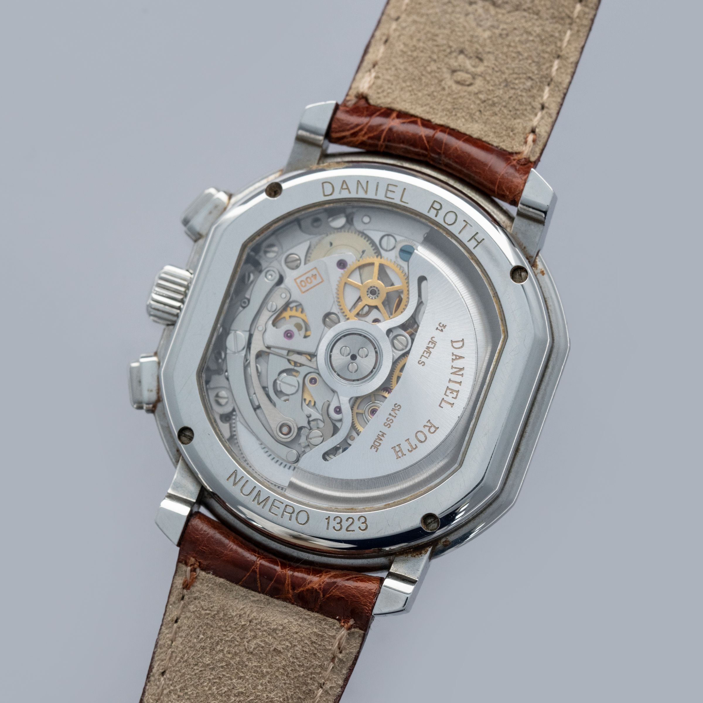 Daniel Roth Masters Chronograph 247.X.10 Salmon Dial Box and