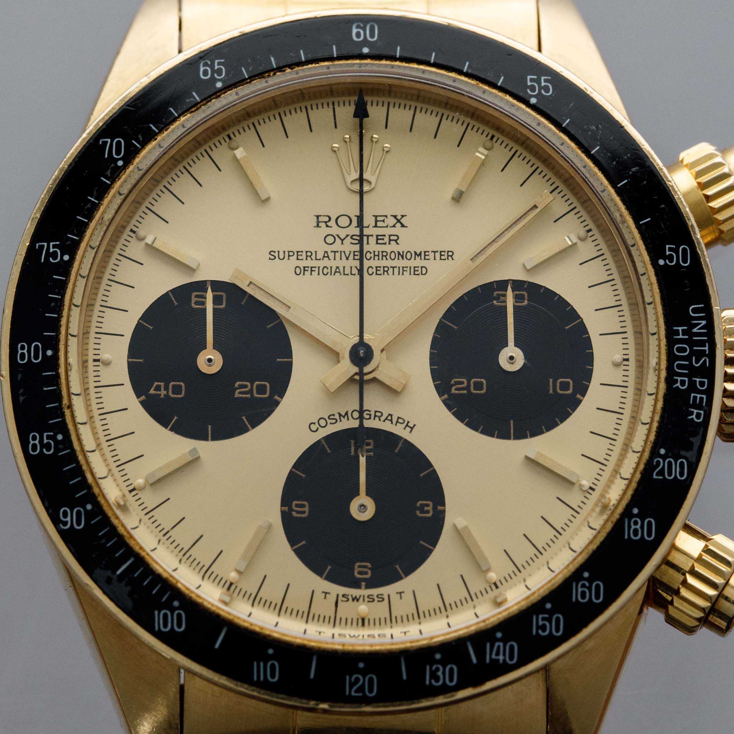 Rolex Cosmograph Daytona 6263 Champagne Dial 18k YG | Auctions