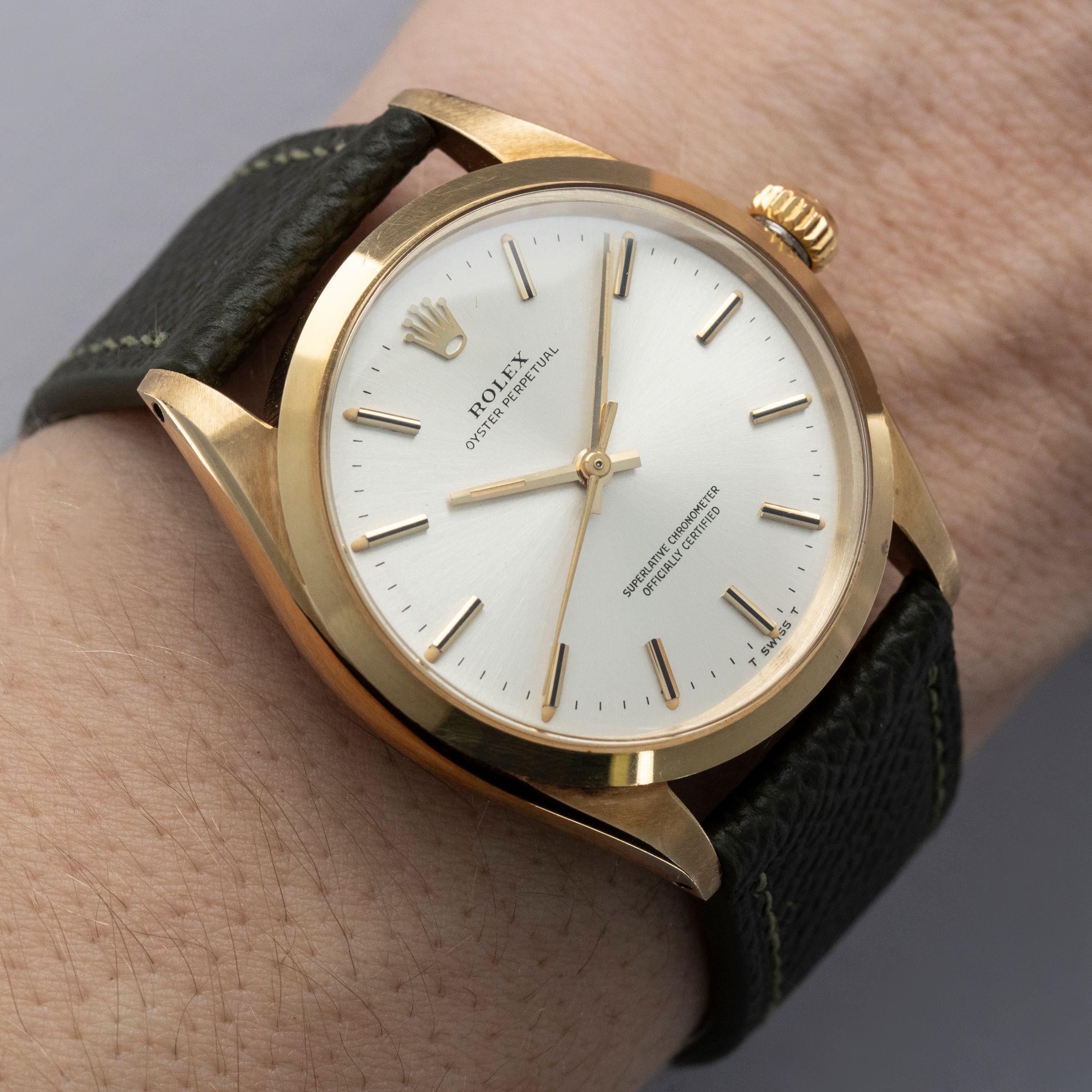 Rolex Oyster Perpetual 1002 Coca-Cola 25 Year Service Watch 14k YG