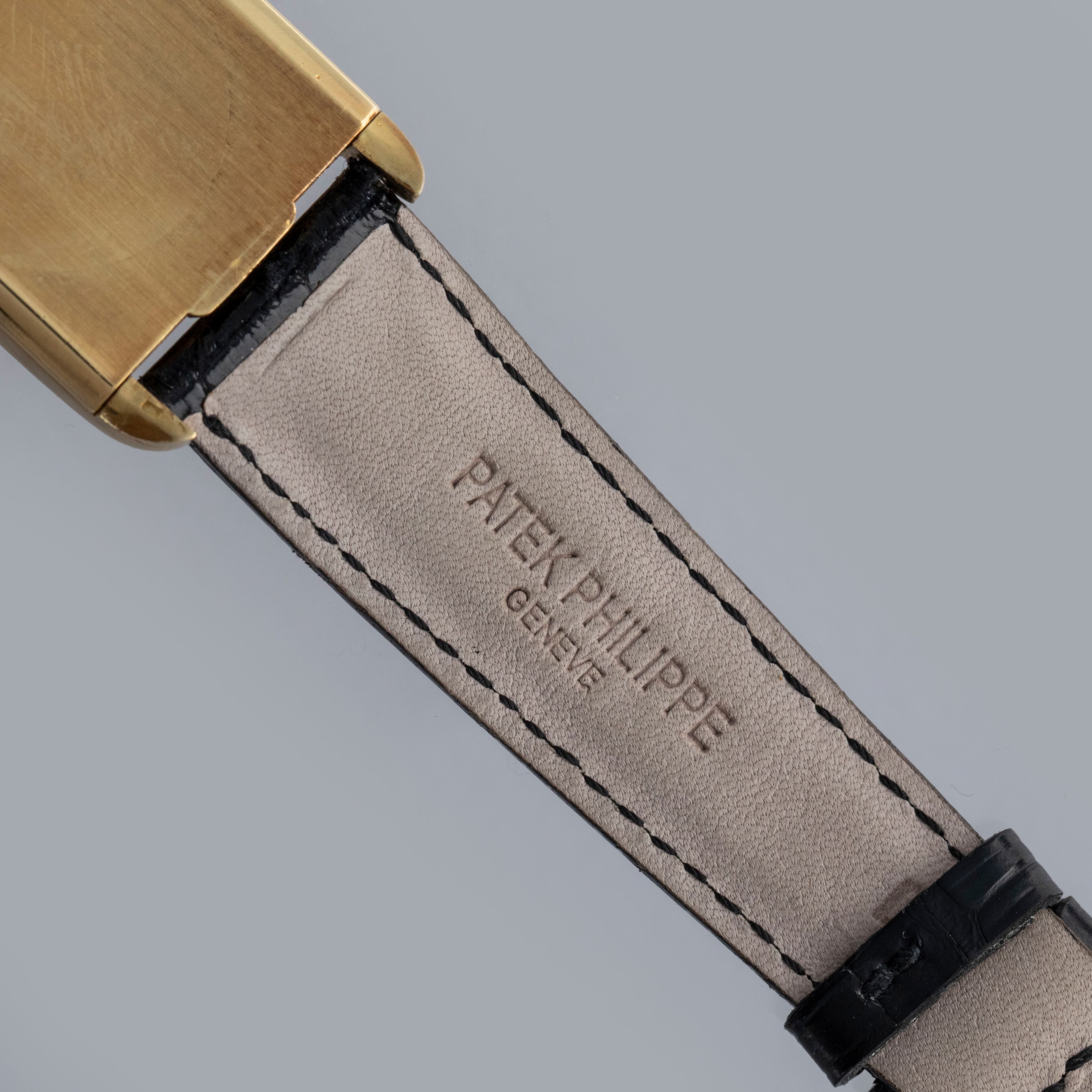 Patek Philippe Rectangular 2434J 18k YG with Extract of the