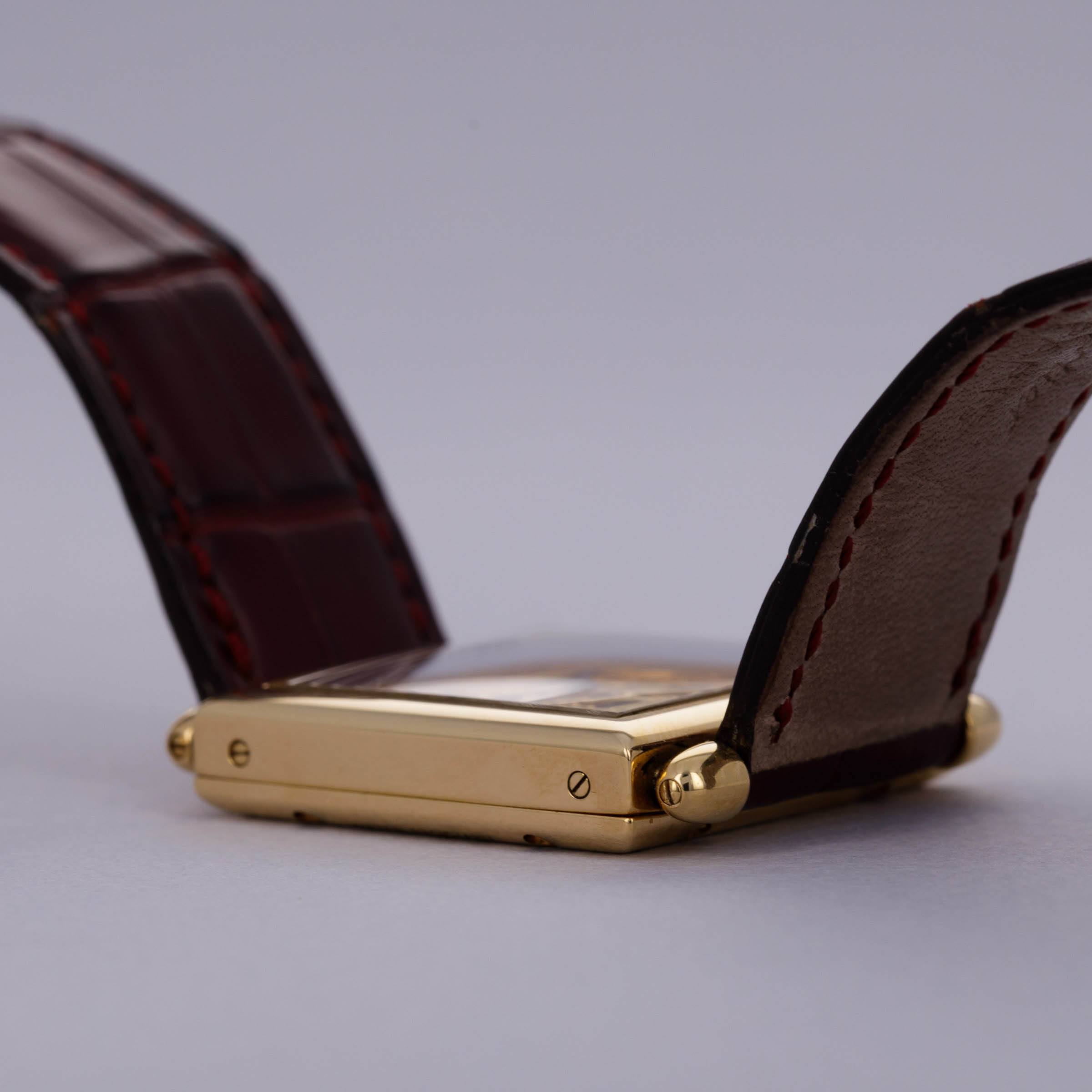 【未使用】archive Cartier coin case Blk付属品完備 Cartier Carrée Tank Obus 2380C Skeleton CPCP 18k YG | Auctions