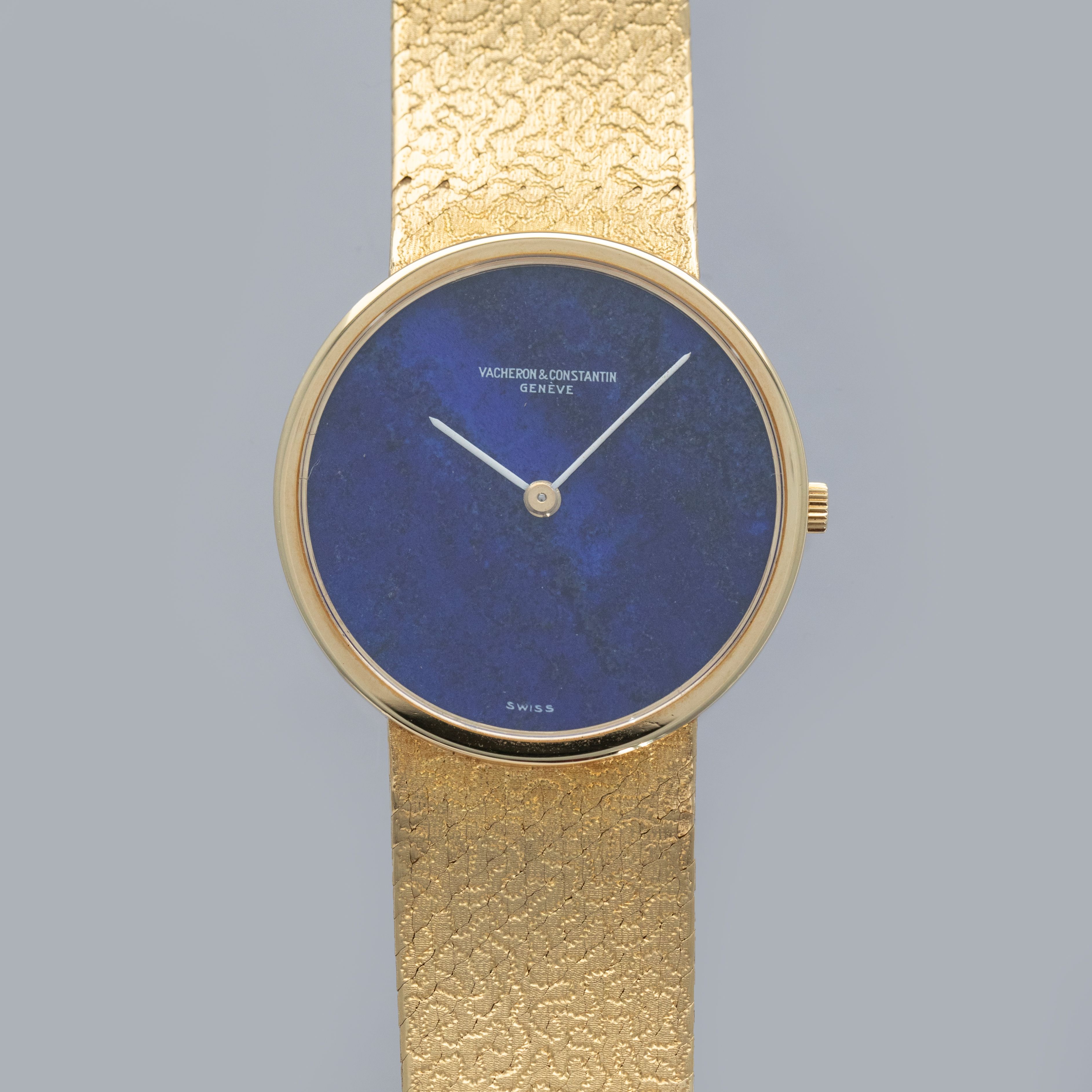 VACHERON CONSTANTIN 7291 P MANUAL WIND INTEGRATED BRACELET LAPIS