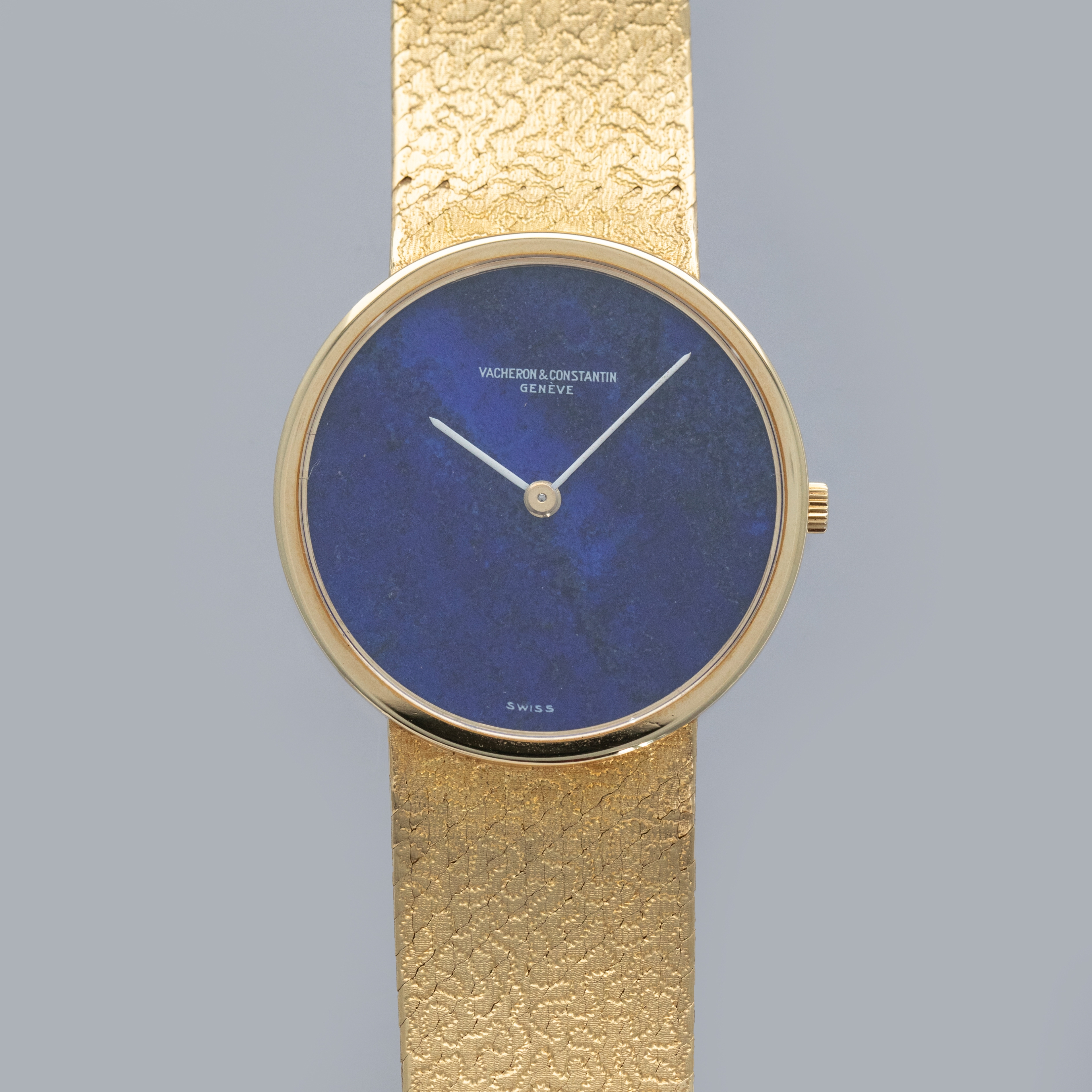 VACHERON CONSTANTIN 7291 P MANUAL WIND INTEGRATED BRACELET LAPIS 