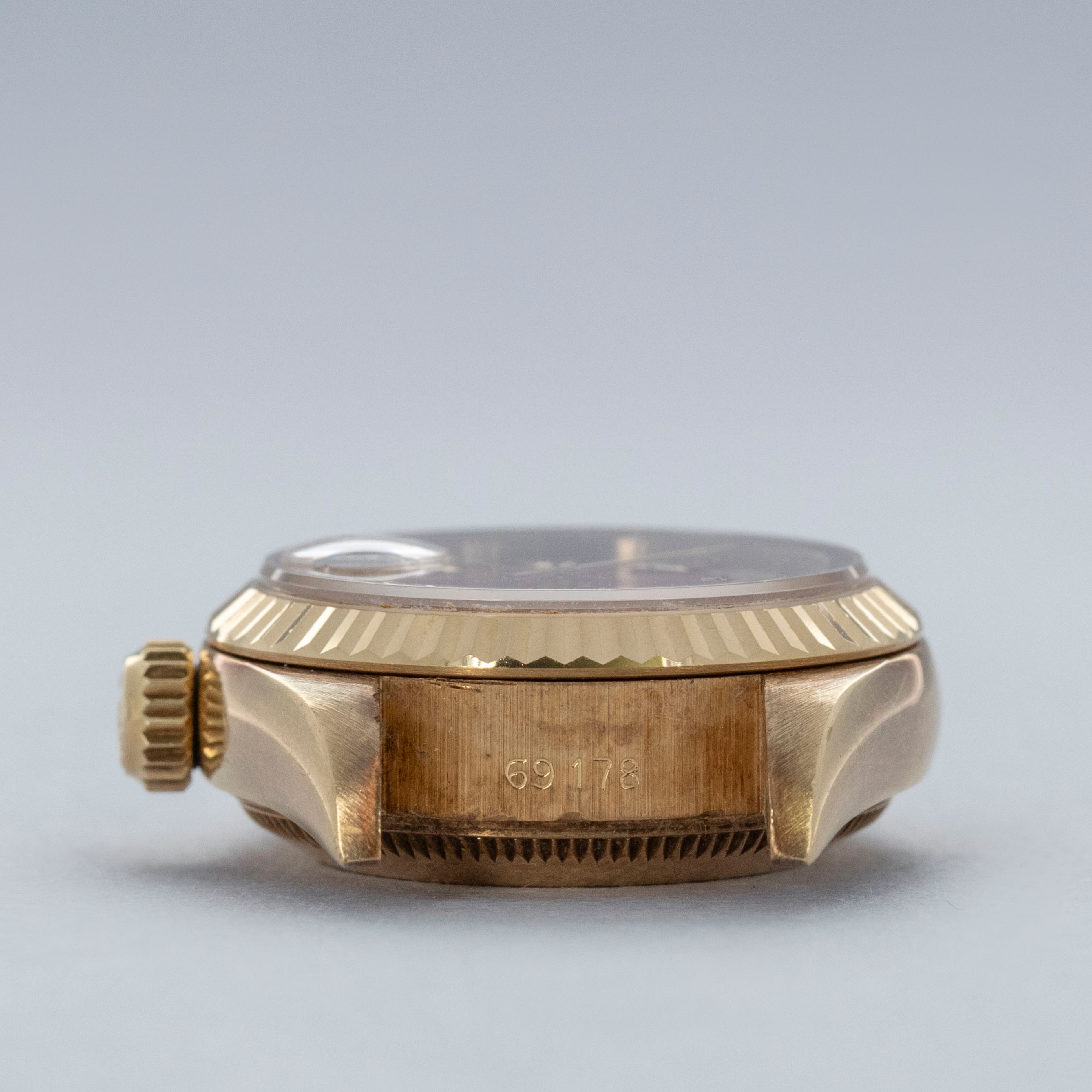 Rolex Lady Datejust 69178 Coral Roman Dial 18k YG | Auctions