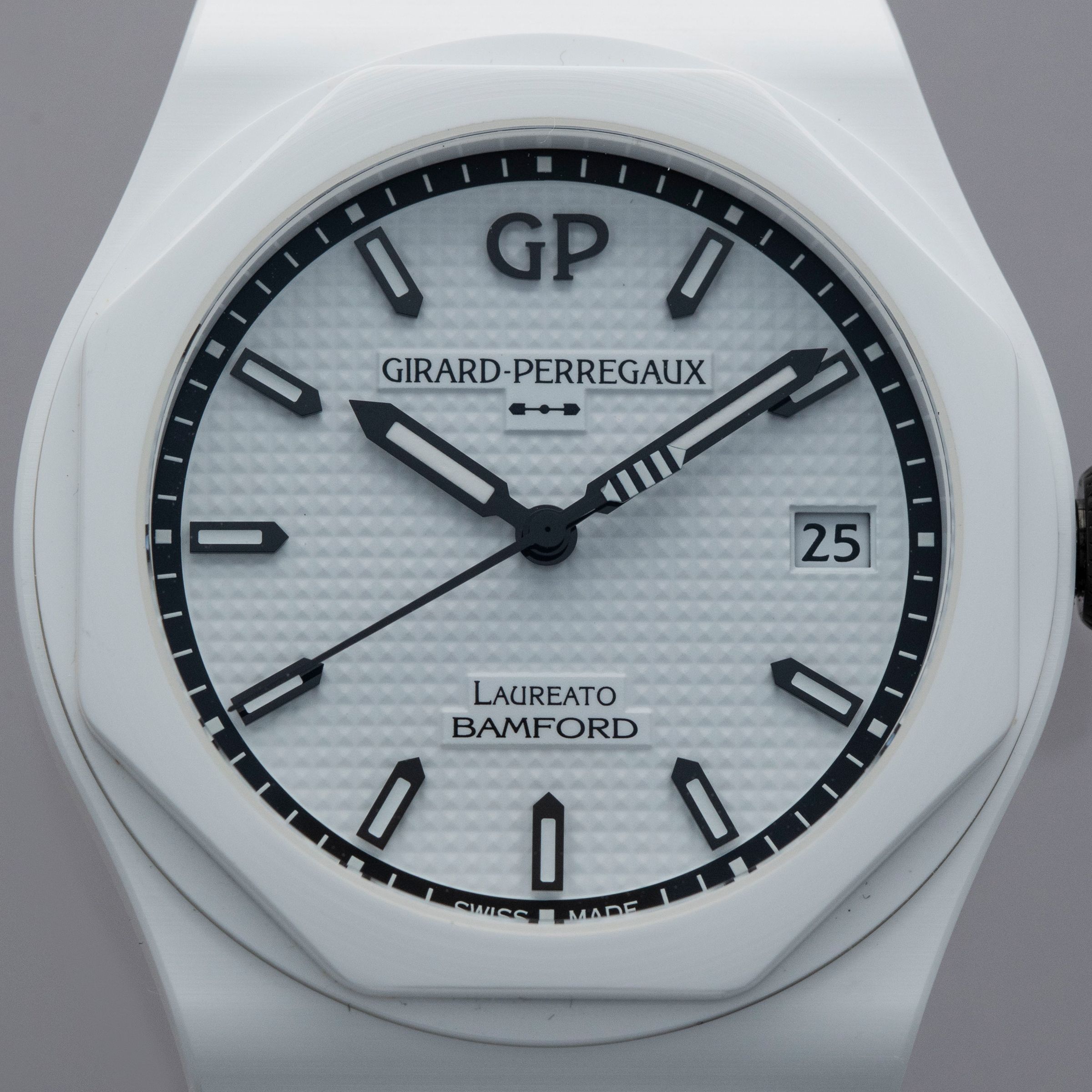 Girard-Perregaux x Bamford Laureato Ghost 81005 White Ceramic