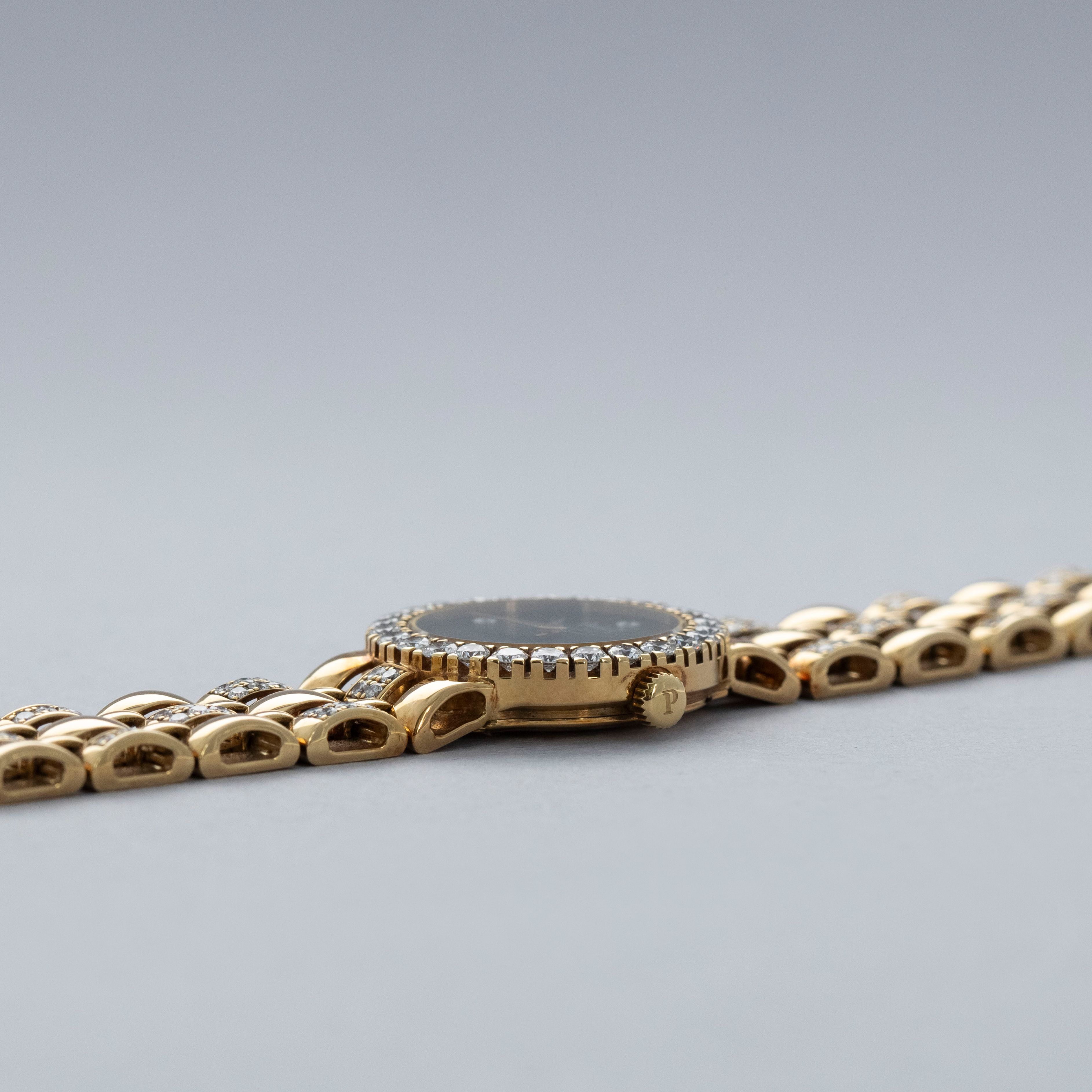 Piaget Ladies Quartz Traditional G0A19687 Stone Dial Diamond Bezel