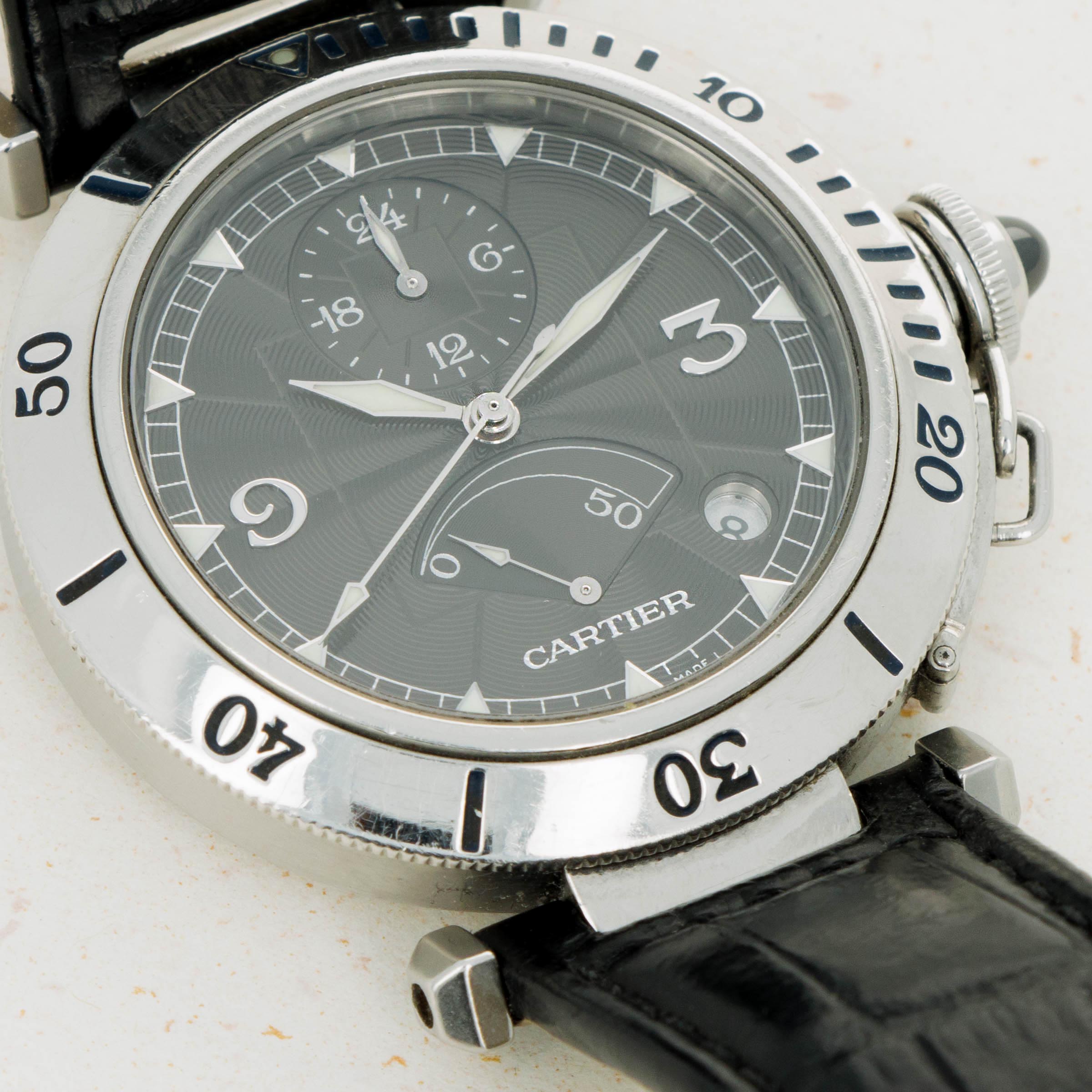 Cartier Pasha Dual Time Power Reserve GMT 2388 Auctions Loupe This