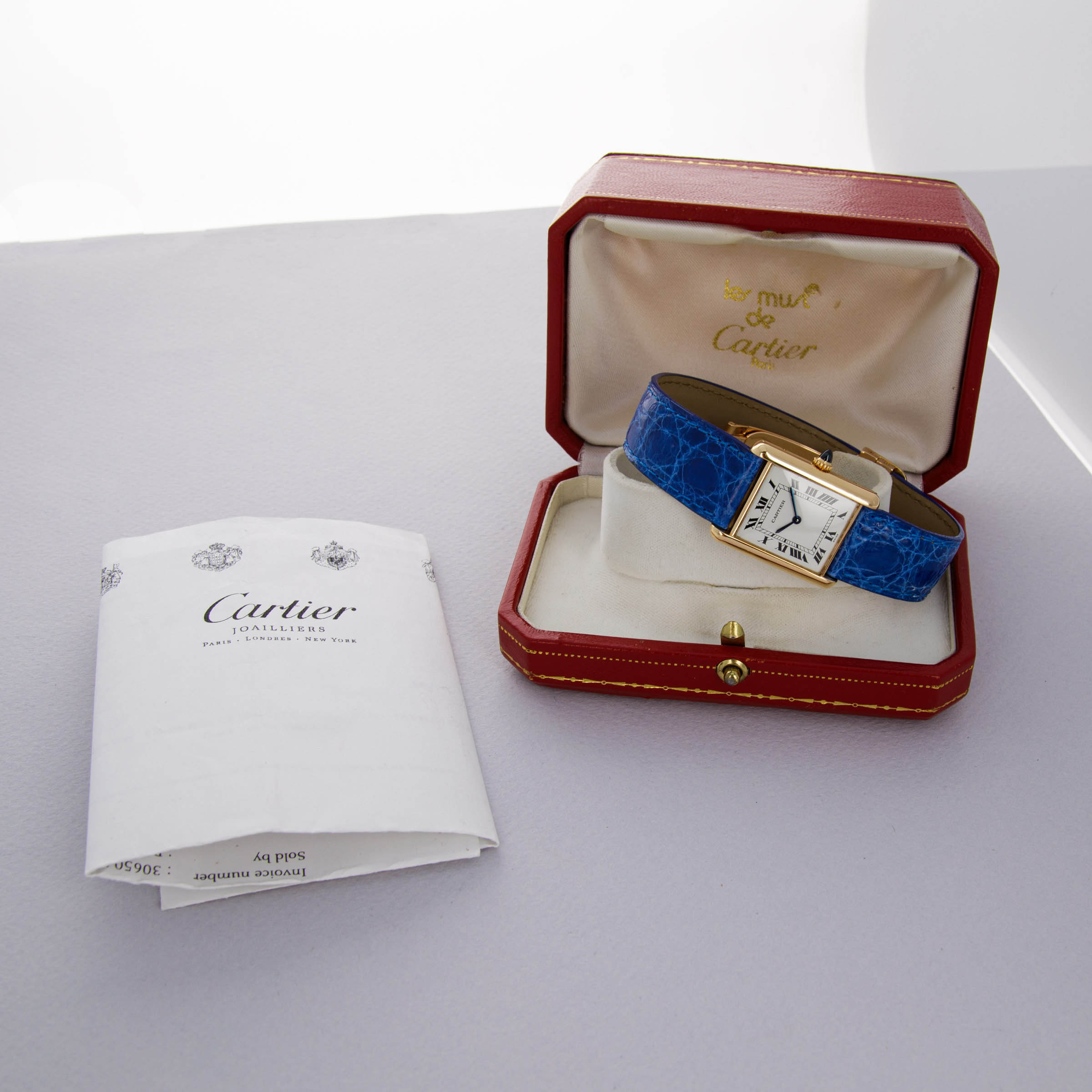 Cartier Tank Louis 78086 18k YG | Auctions | Loupe This