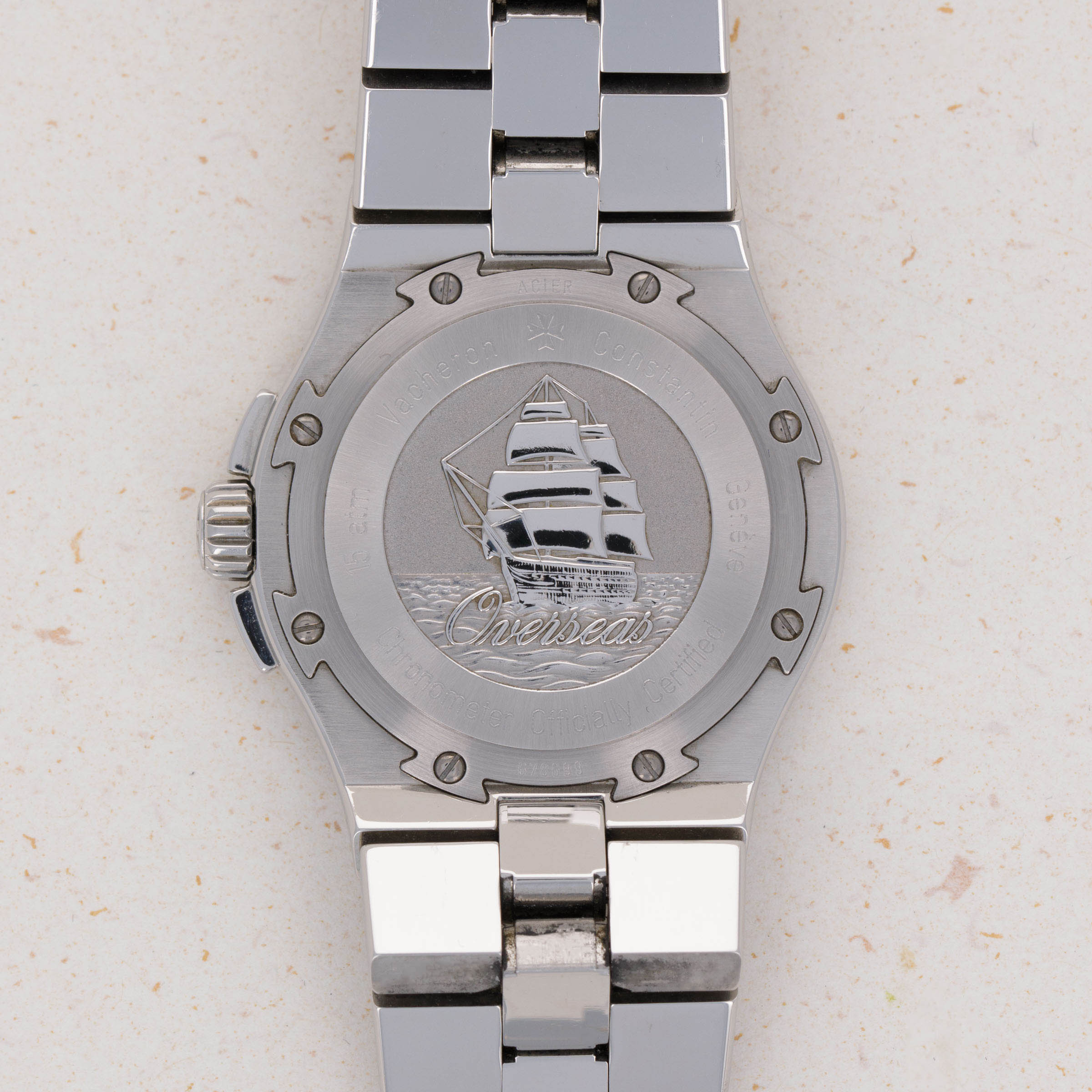 VACHERON CONSTANTIN オーナメント ノベルティ　|4712| Vacheron Constantin Overseas 42050 White Stick Dial | Auctions