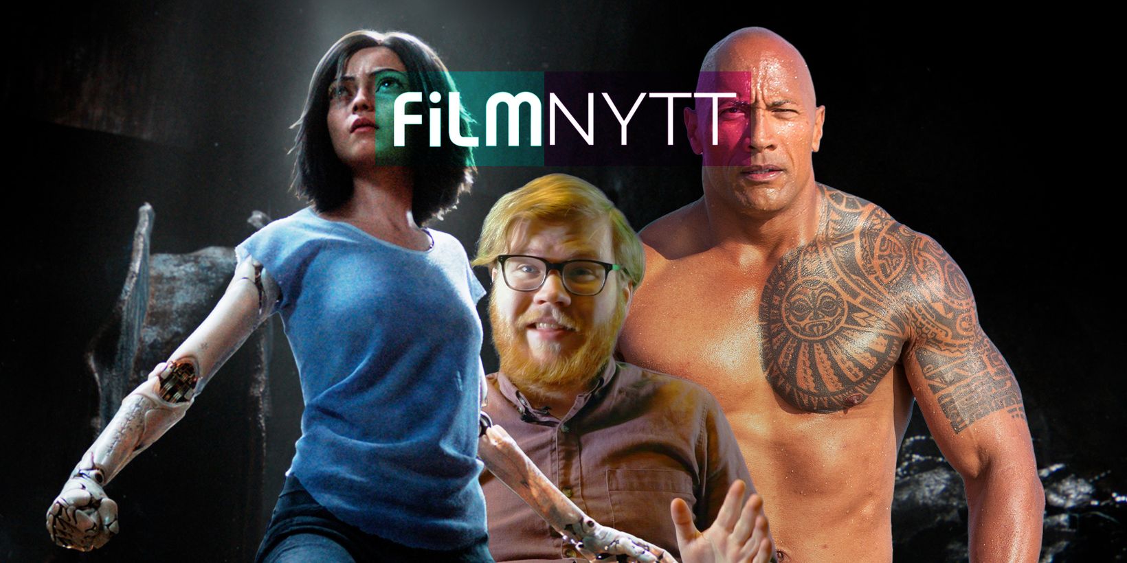 Alita: Battle Angel og Dwayne "The Rock" Johnson i Filmnytt