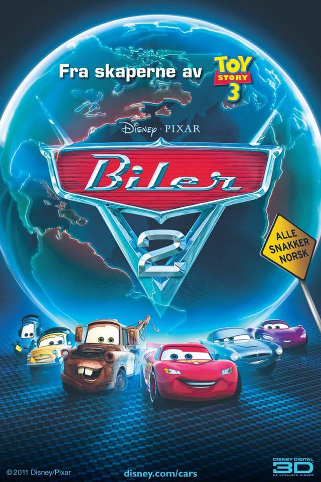 Biler 2 (3D, norske stemmer)