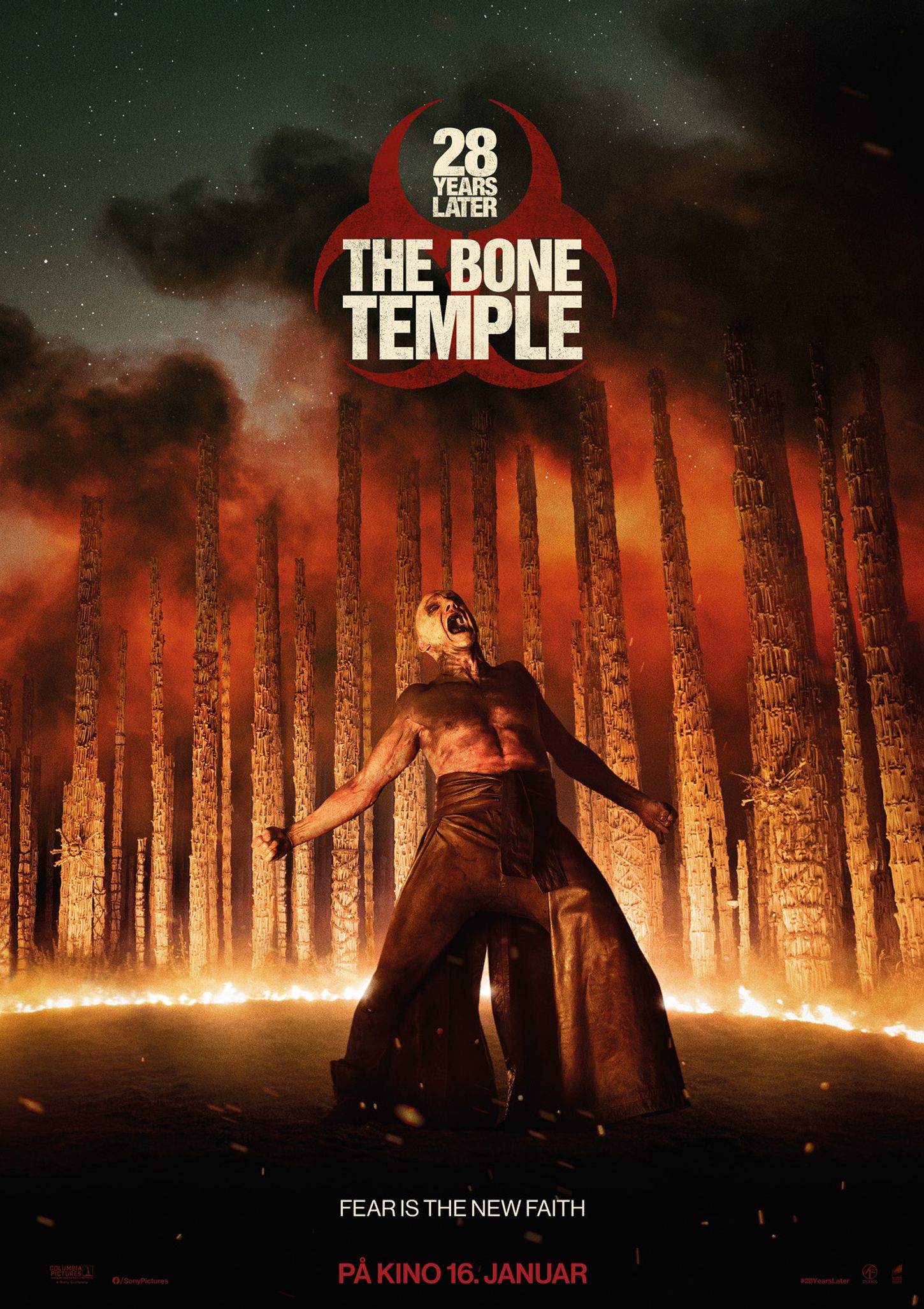 Plakat for '28 Years Later: The Bone Temple'