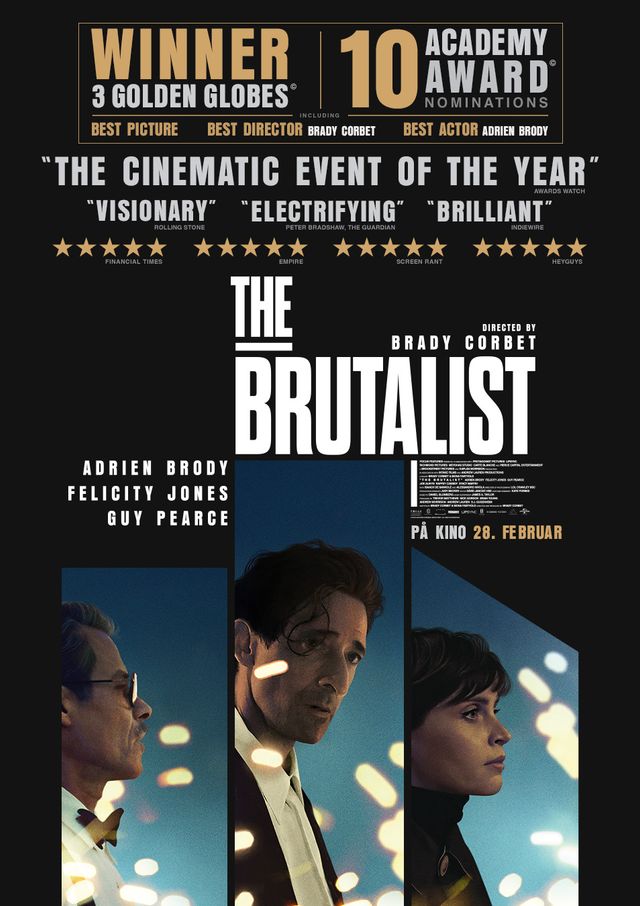 Plakat for 'The Brutalist'