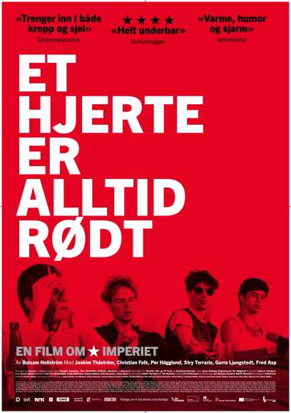 Plakat for 'Et hjerte er alltid rødt - Filmen om Imperiet'