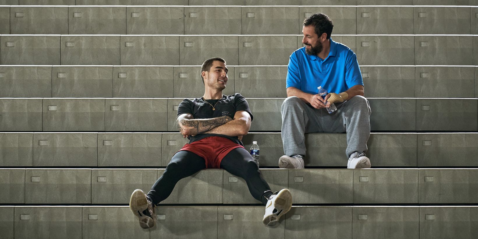 Juancho Hernangómez og Adam Sandler i Hustle
