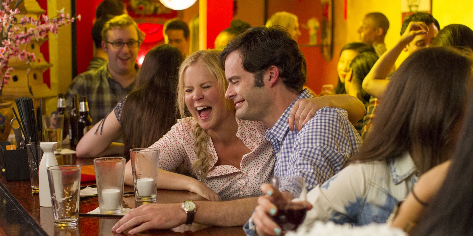 Amy Schumer og Bill Hader i Trainwreck